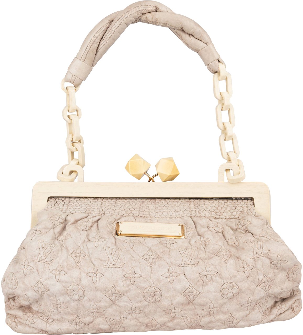 Louis Vuitton Louis Vuitton Leather Monogram Olympe Shoulder Bag Donkergrijs