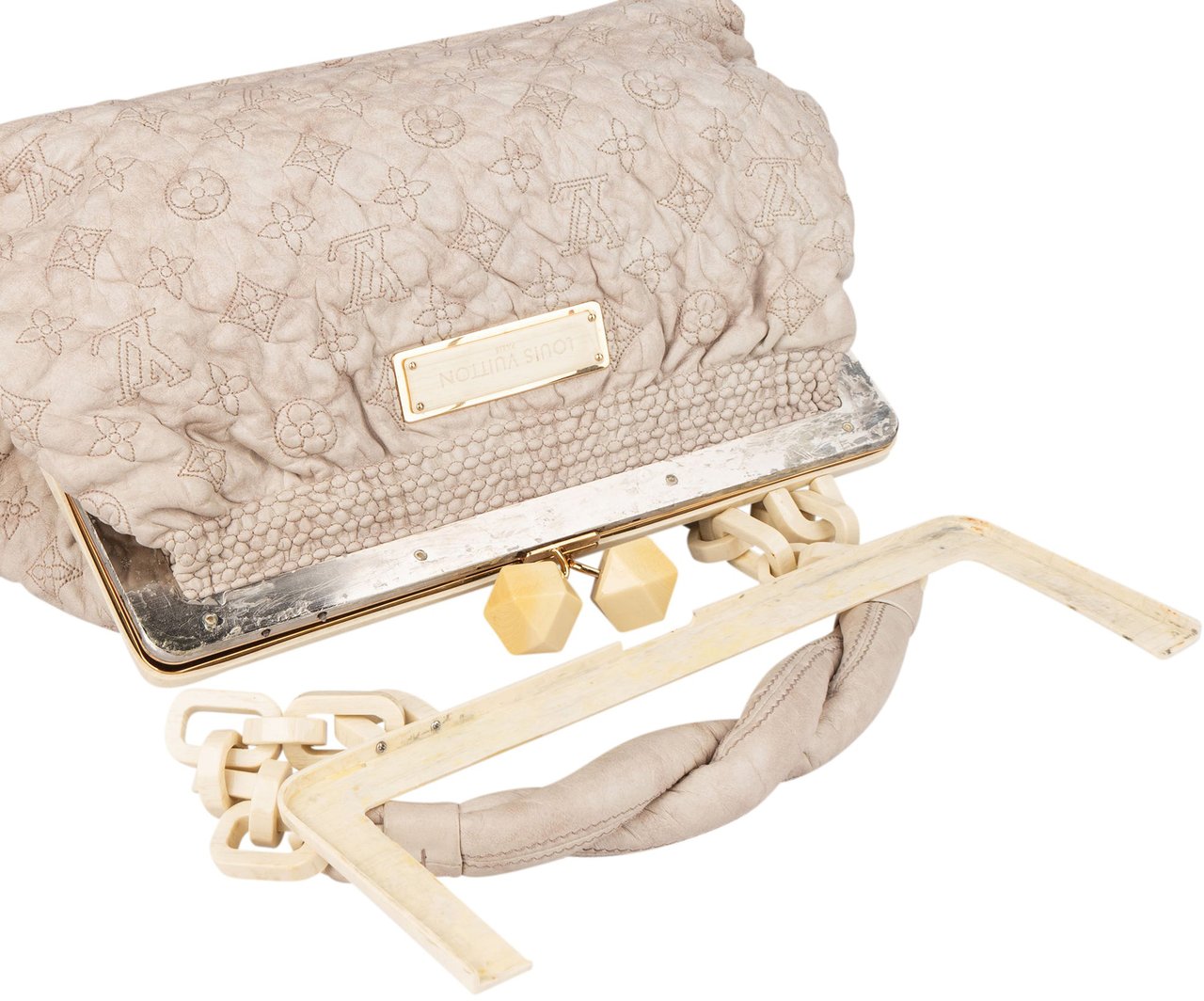 Louis Vuitton Louis Vuitton Leather Monogram Olympe Shoulder Bag Donkergrijs