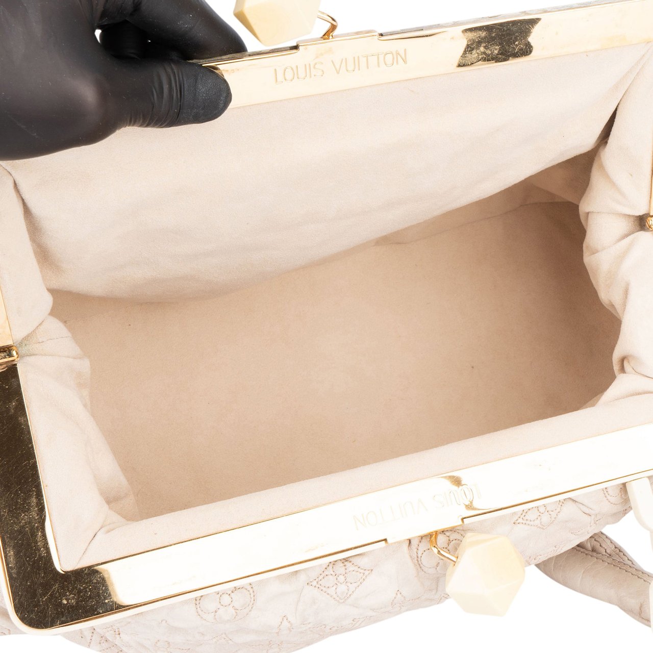 Louis Vuitton Louis Vuitton Leather Monogram Olympe Shoulder Bag Donkergrijs