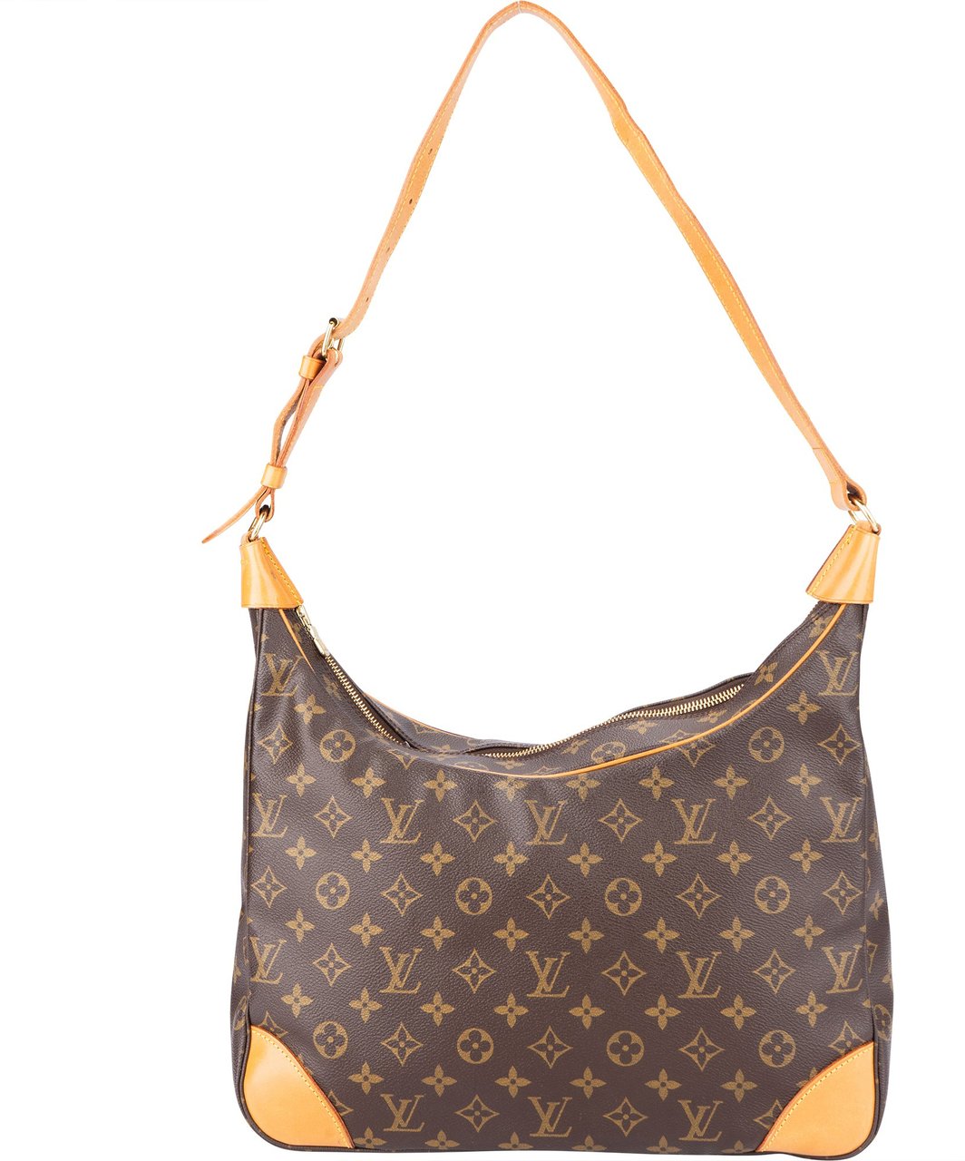 Louis Vuitton Canvas Monogram Boulogne Crossbody Bag Bruin
