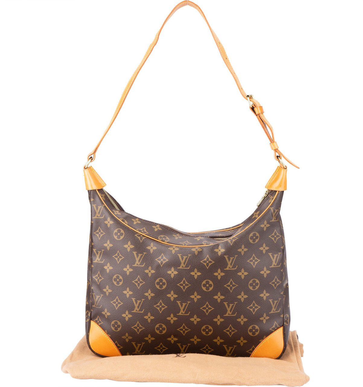 Louis Vuitton Canvas Monogram Boulogne Crossbody Bag Bruin