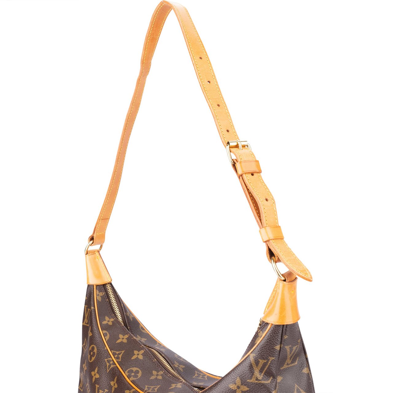 Louis Vuitton Canvas Monogram Boulogne Crossbody Bag Bruin