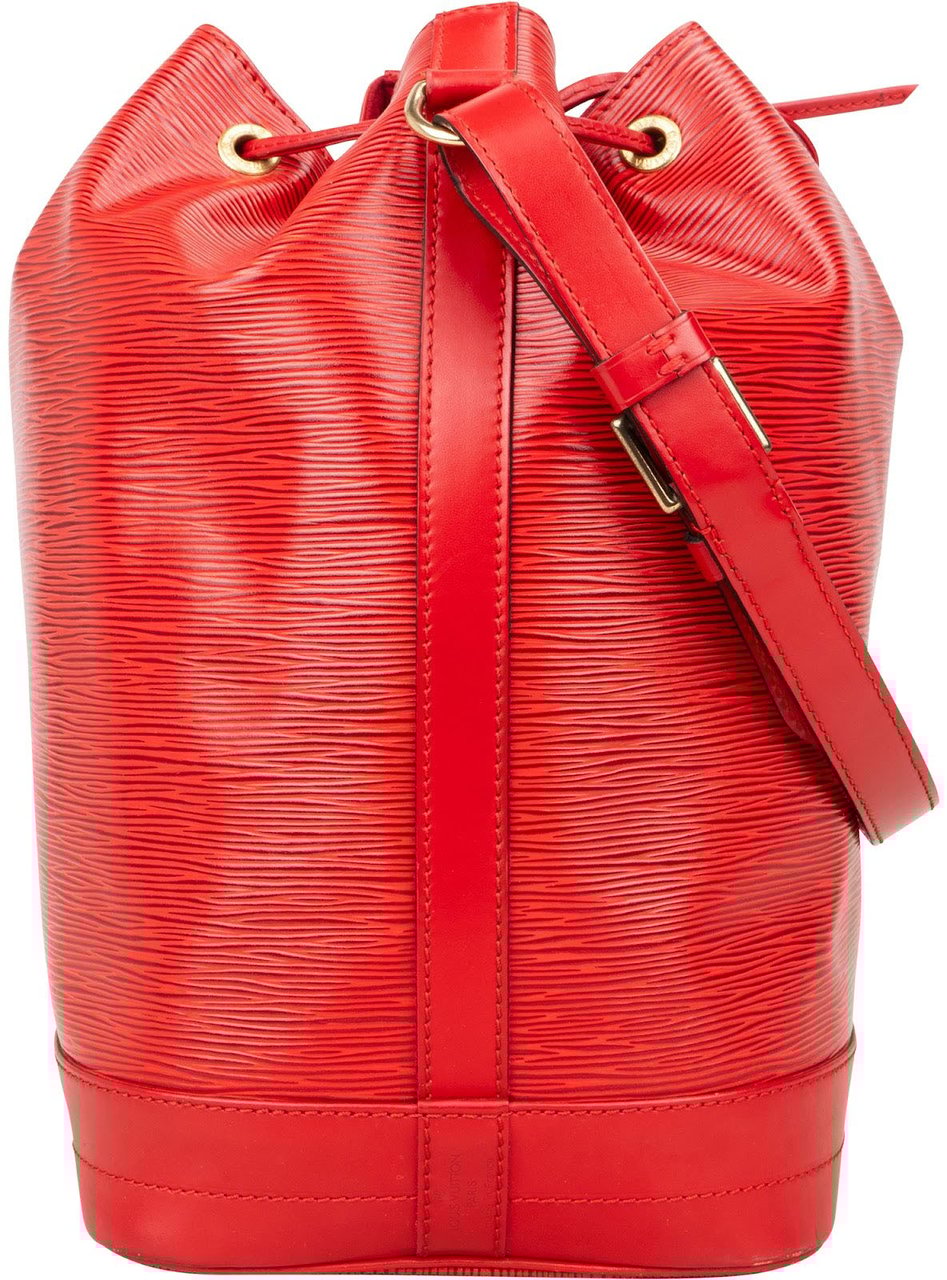 Louis Vuitton Louis Vuitton Red Epi Leather Sac Noé Grande Shoulder Bag Rood