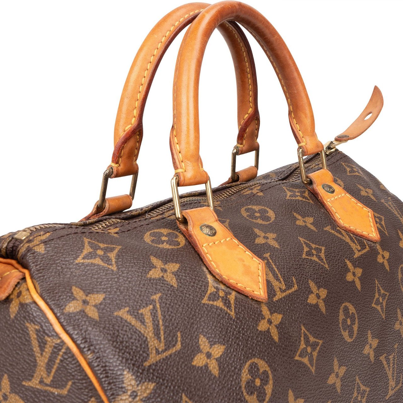 Louis Vuitton Louis Vuitton Monogram Canvas Speedy 30 Handbag Bruin