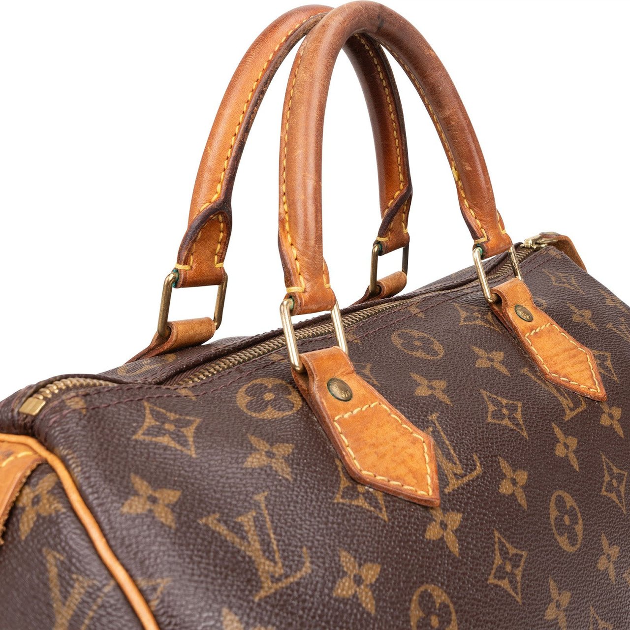 Louis Vuitton Louis Vuitton Monogram Canvas Speedy 30 Handbag Bruin