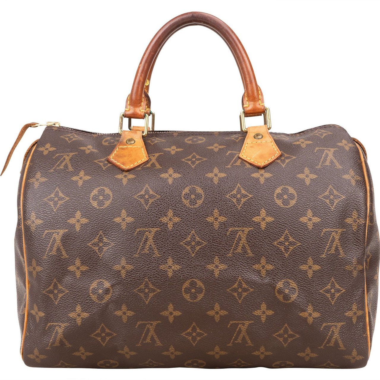 Louis Vuitton Louis Vuitton Monogram Canvas Speedy 30 Handbag Bruin