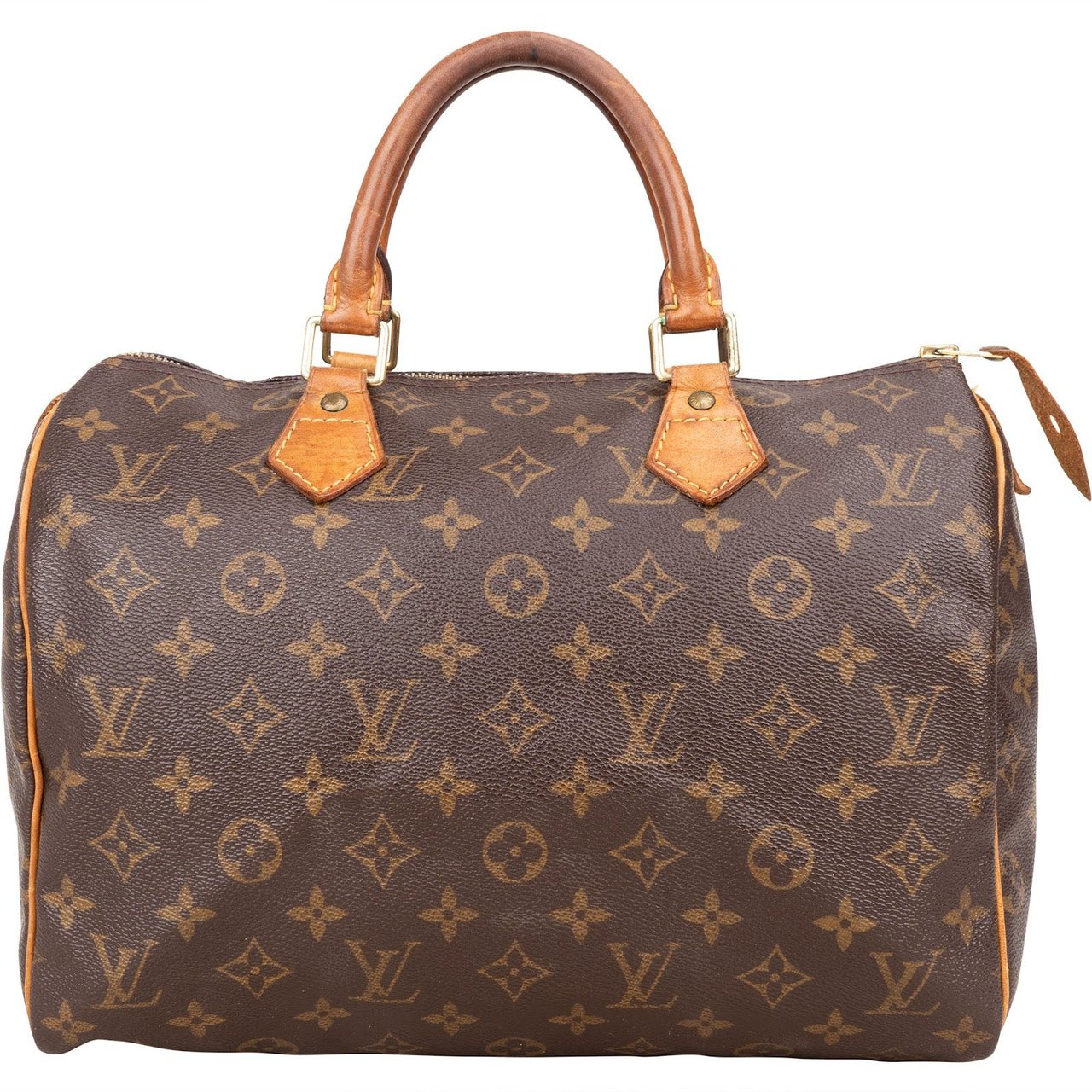 Louis Vuitton Louis Vuitton Monogram Canvas Speedy 30 Handbag Bruin
