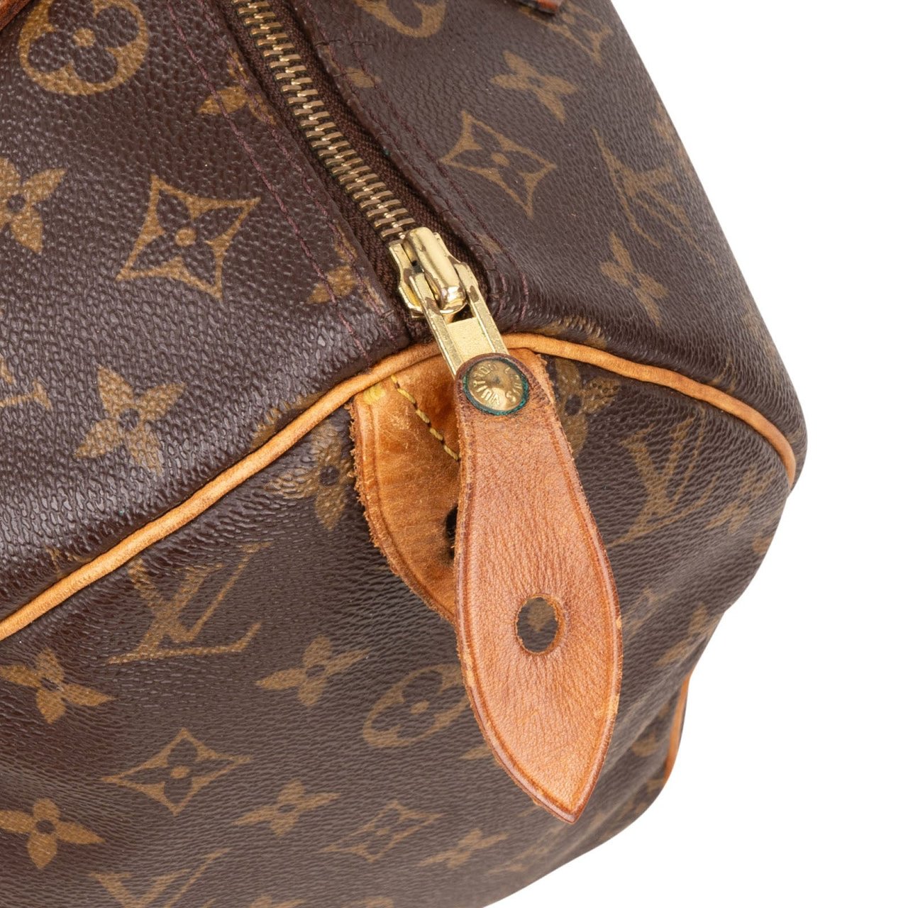 Louis Vuitton Louis Vuitton Monogram Canvas Speedy 30 Handbag Bruin
