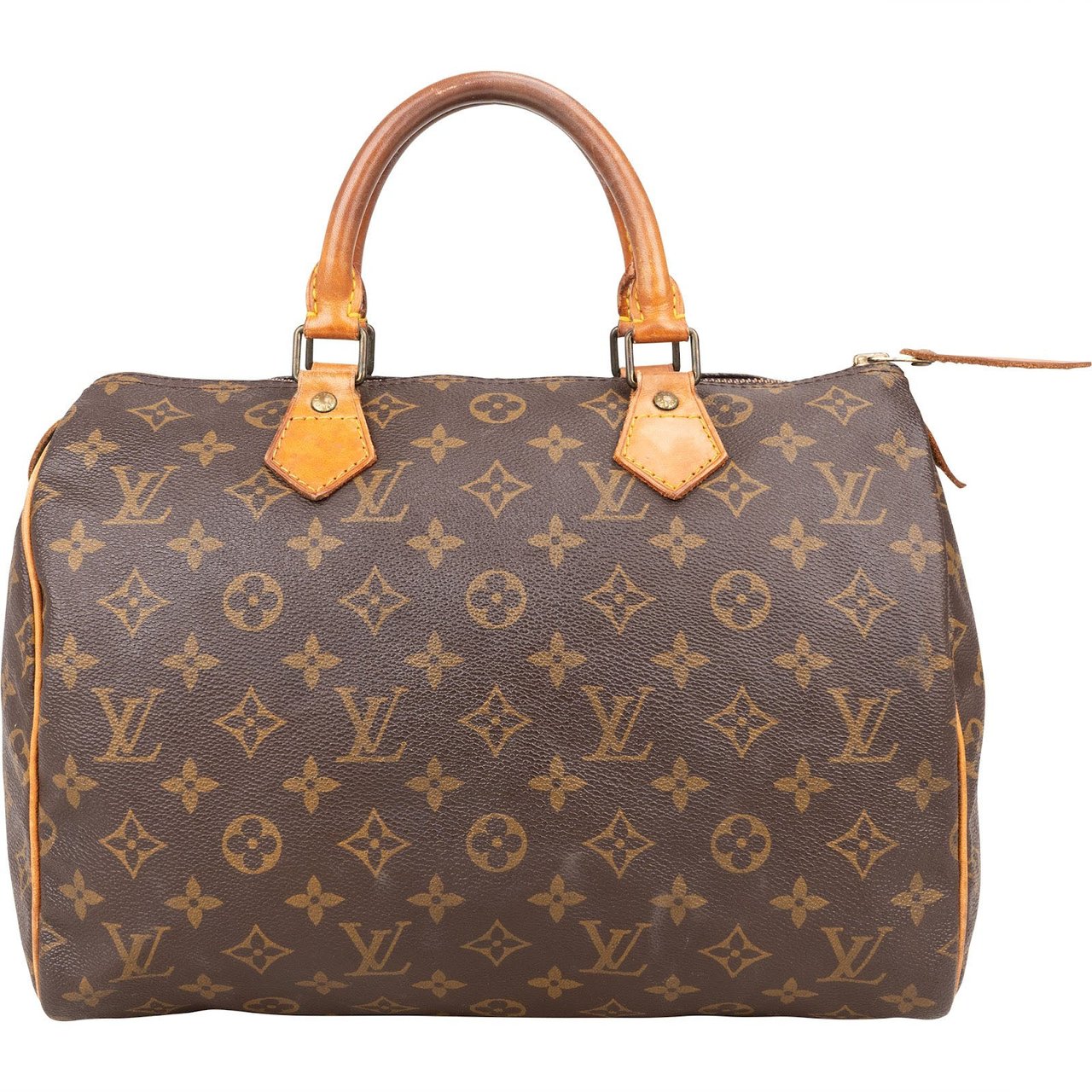 Louis Vuitton Louis Vuitton Monogram Canvas Speedy 30 Handbag Bruin