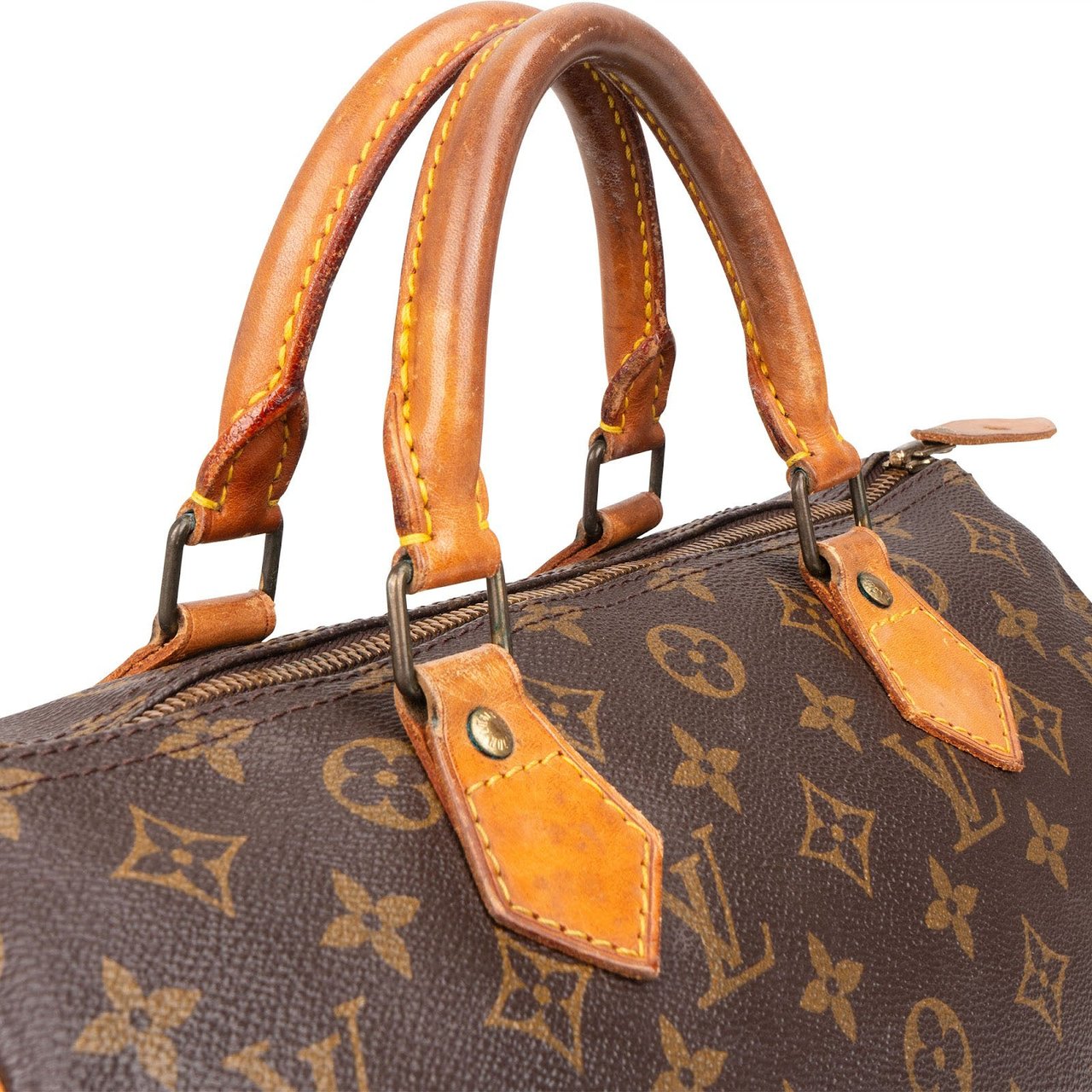 Louis Vuitton Louis Vuitton Monogram Canvas Speedy 30 Handbag Bruin