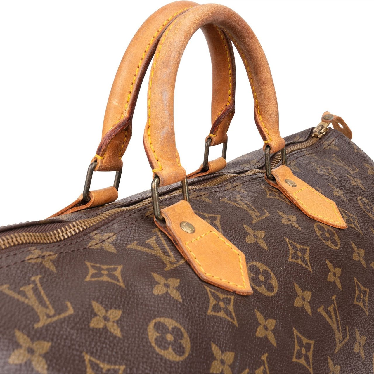Louis Vuitton Louis Vuitton Monogram Canvas Speedy 40 Handbag Bruin