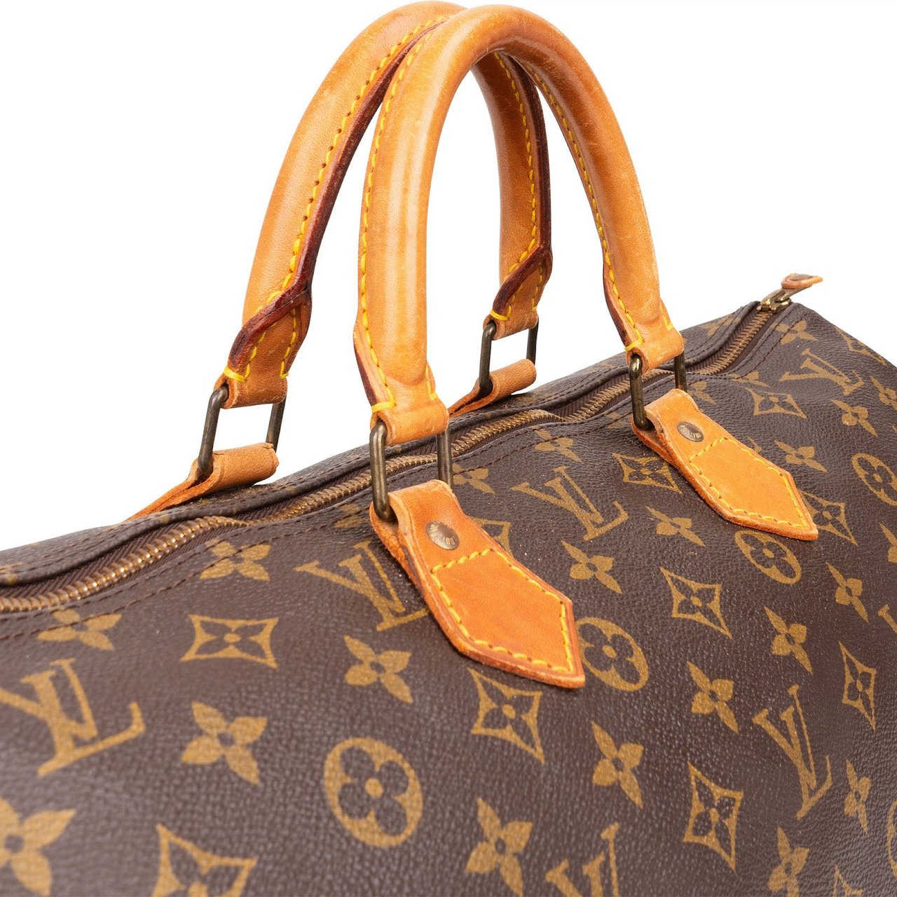 Louis Vuitton Louis Vuitton Monogram Canvas Speedy 40 Handbag Bruin