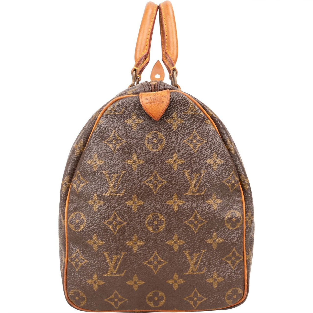 Louis Vuitton Louis Vuitton Monogram Canvas Speedy 35 Handbag Bruin