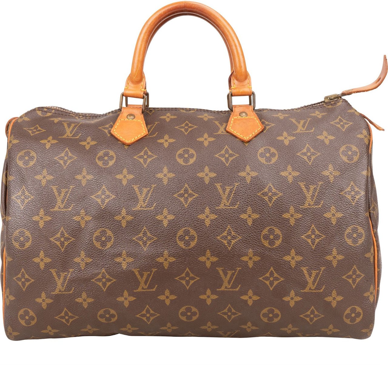 Louis Vuitton Louis Vuitton Monogram Canvas Speedy 35 Handbag Bruin