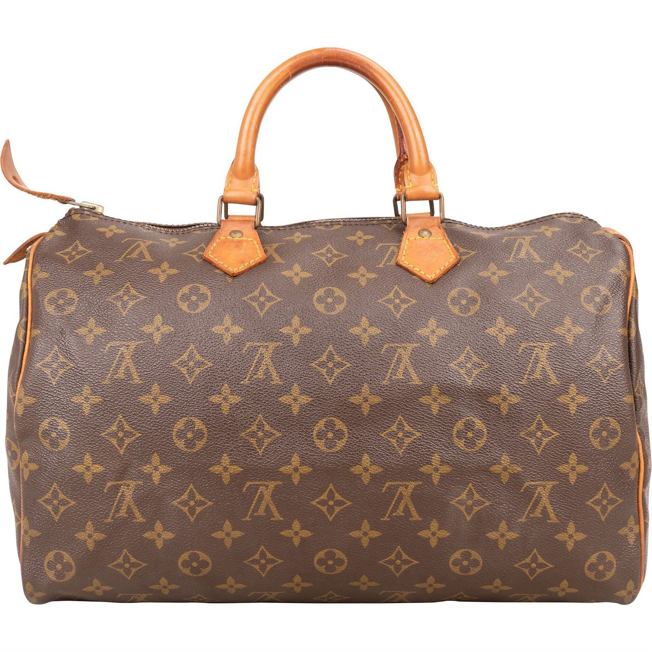 Louis Vuitton Louis Vuitton Monogram Canvas Speedy 35 Handbag Bruin