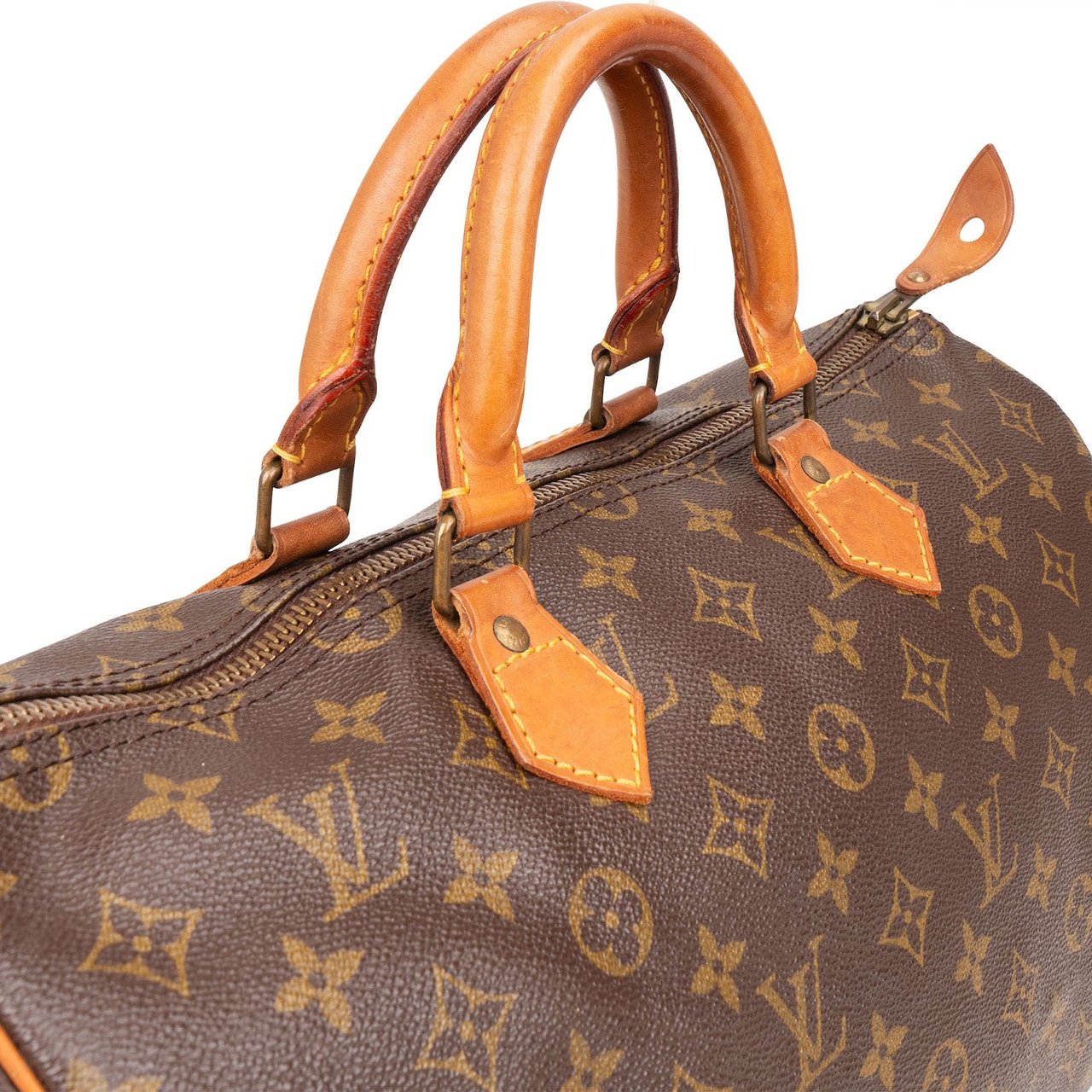 Louis Vuitton Louis Vuitton Monogram Canvas Speedy 35 Handbag Bruin