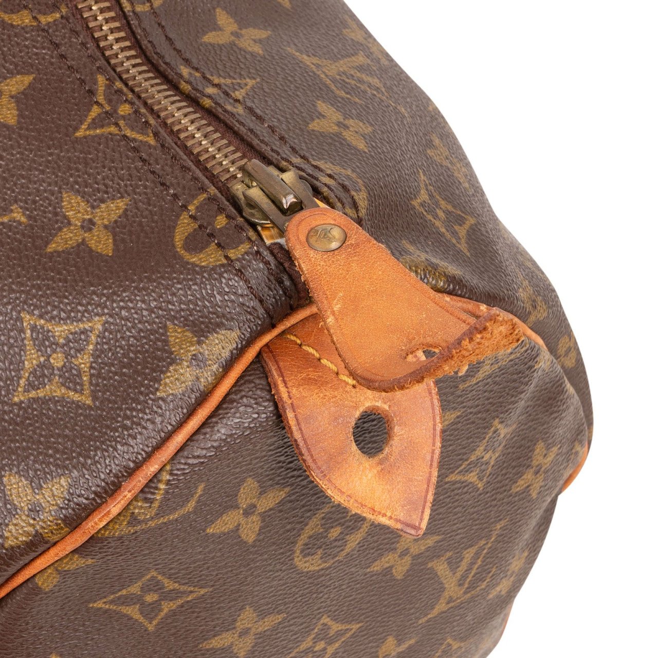 Louis Vuitton Louis Vuitton Monogram Canvas Speedy 35 Handbag Bruin