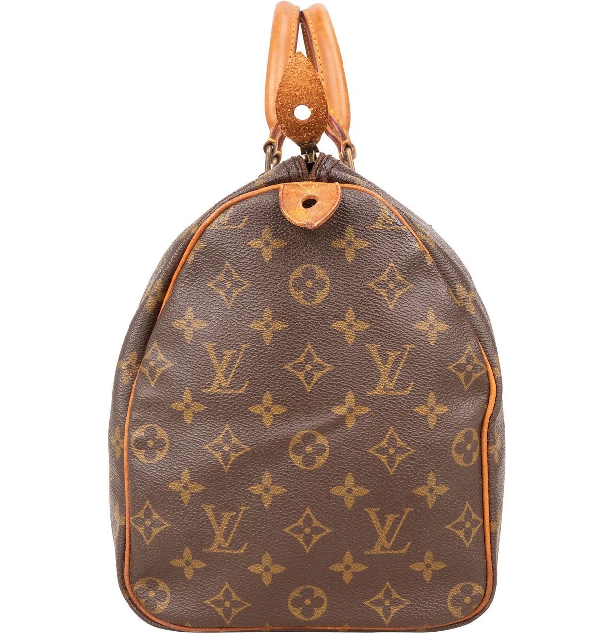 Louis Vuitton Louis Vuitton Monogram Canvas Speedy 35 Handbag Bruin