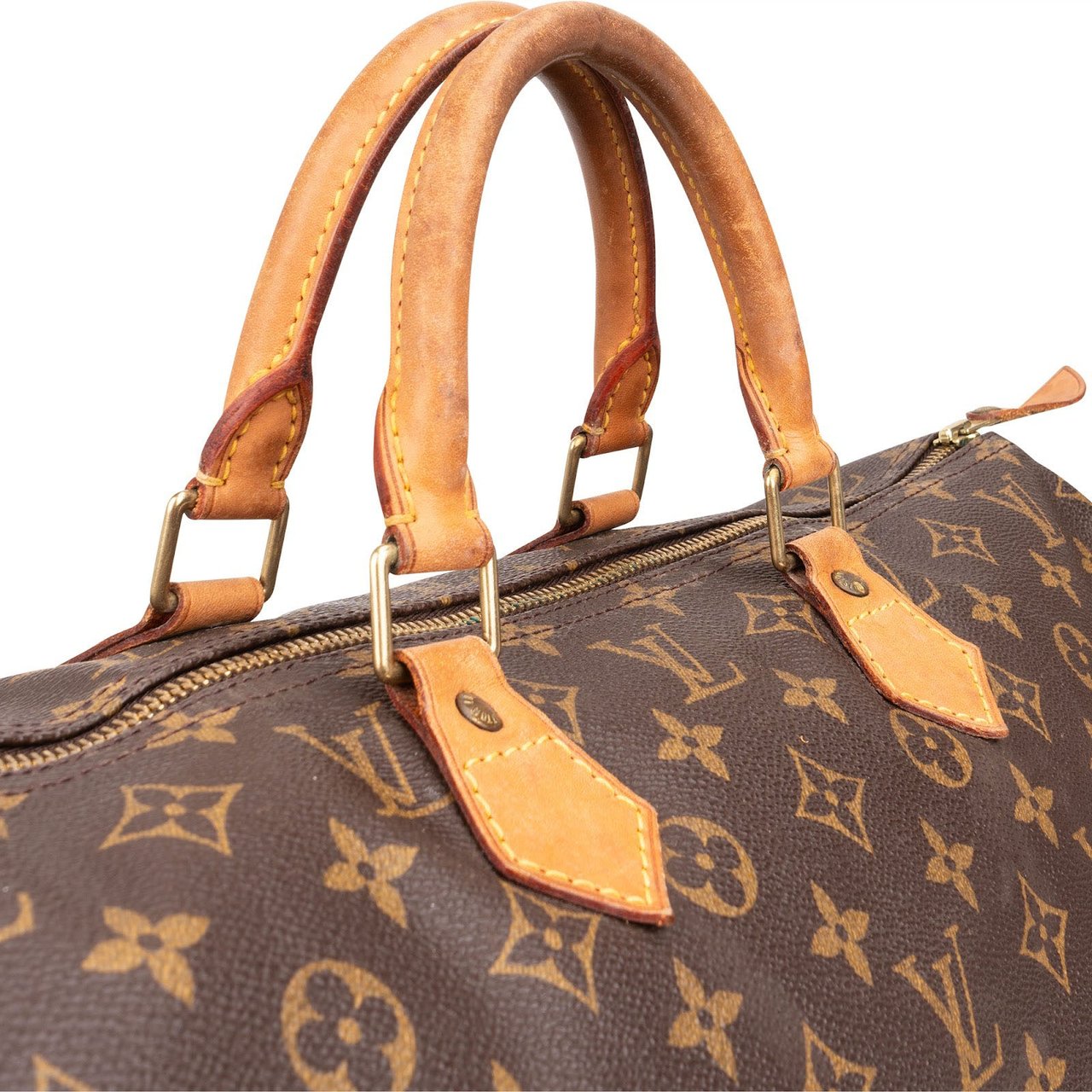 Louis Vuitton Louis Vuitton Monogram Canvas Speedy 40 Handbag Bruin