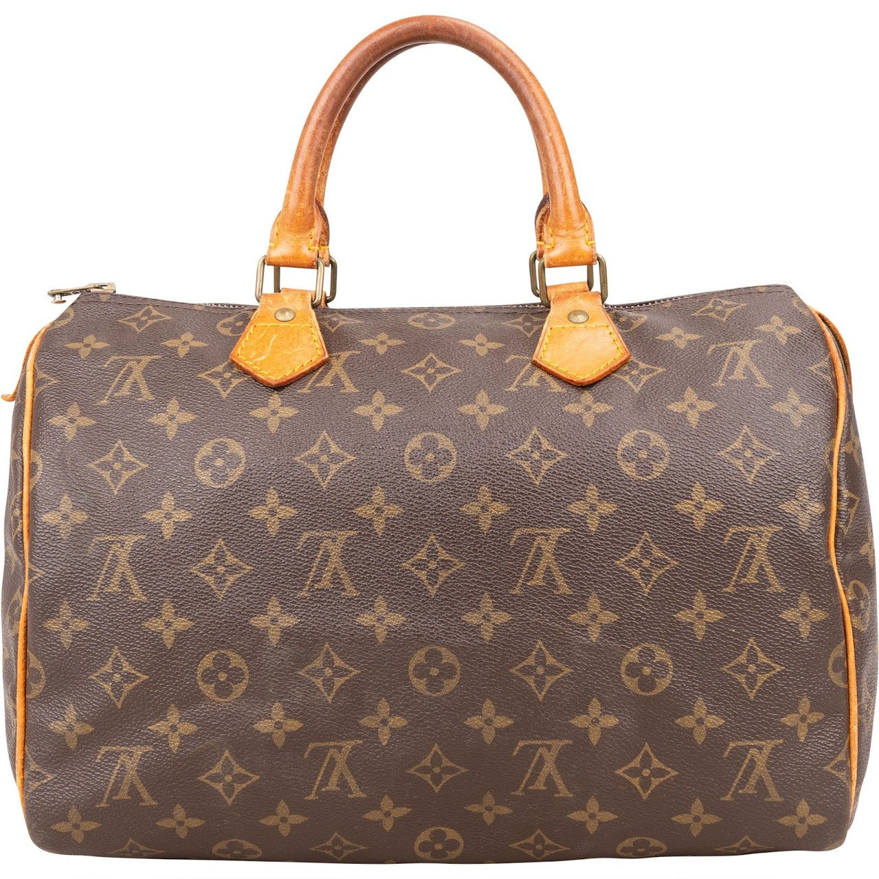 Louis Vuitton Louis Vuitton Monogram Canvas Speedy 30 Handbag Bruin