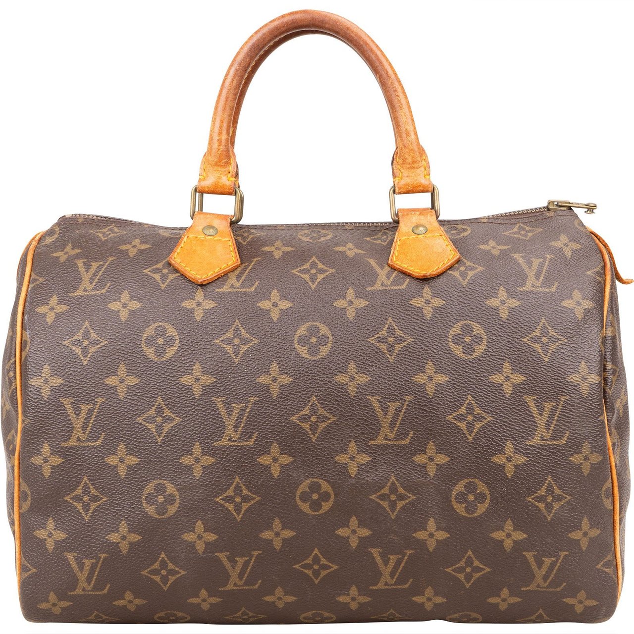 Louis Vuitton Louis Vuitton Monogram Canvas Speedy 30 Handbag Bruin