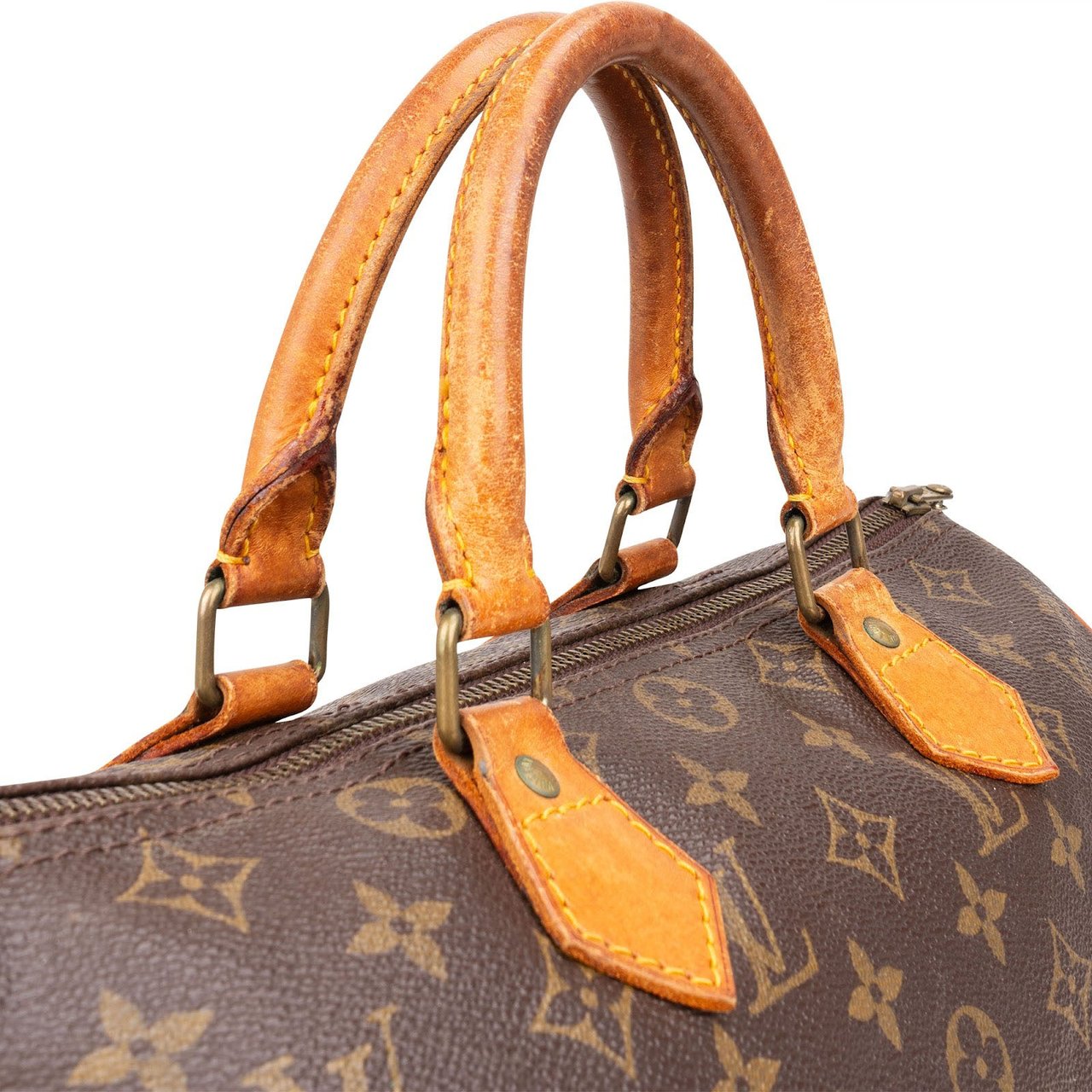 Louis Vuitton Louis Vuitton Monogram Canvas Speedy 30 Handbag Bruin
