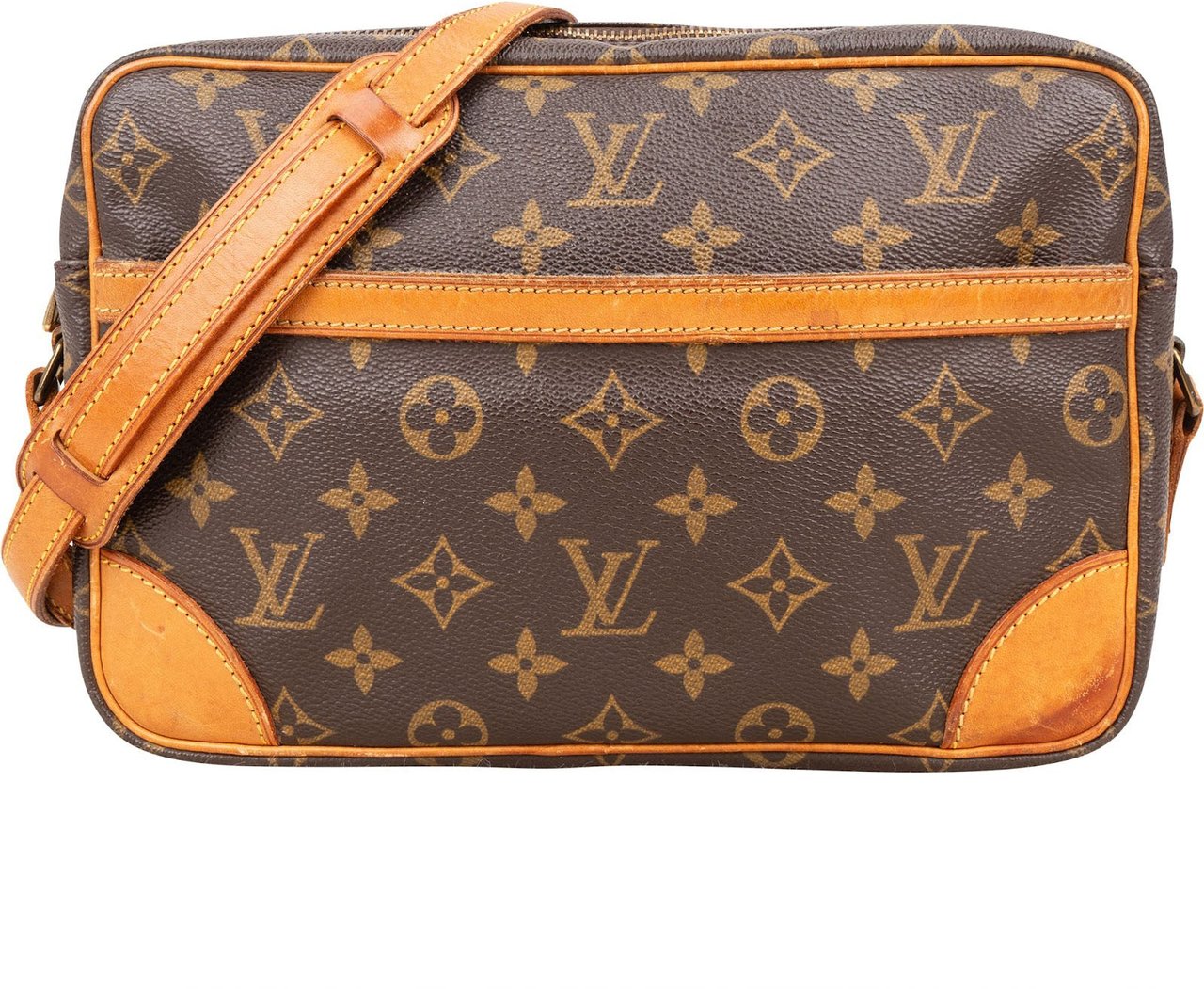 Louis Vuitton Louis Vuitton Monogram Canvas Trocadero 27 Crossbody Bag Bruin