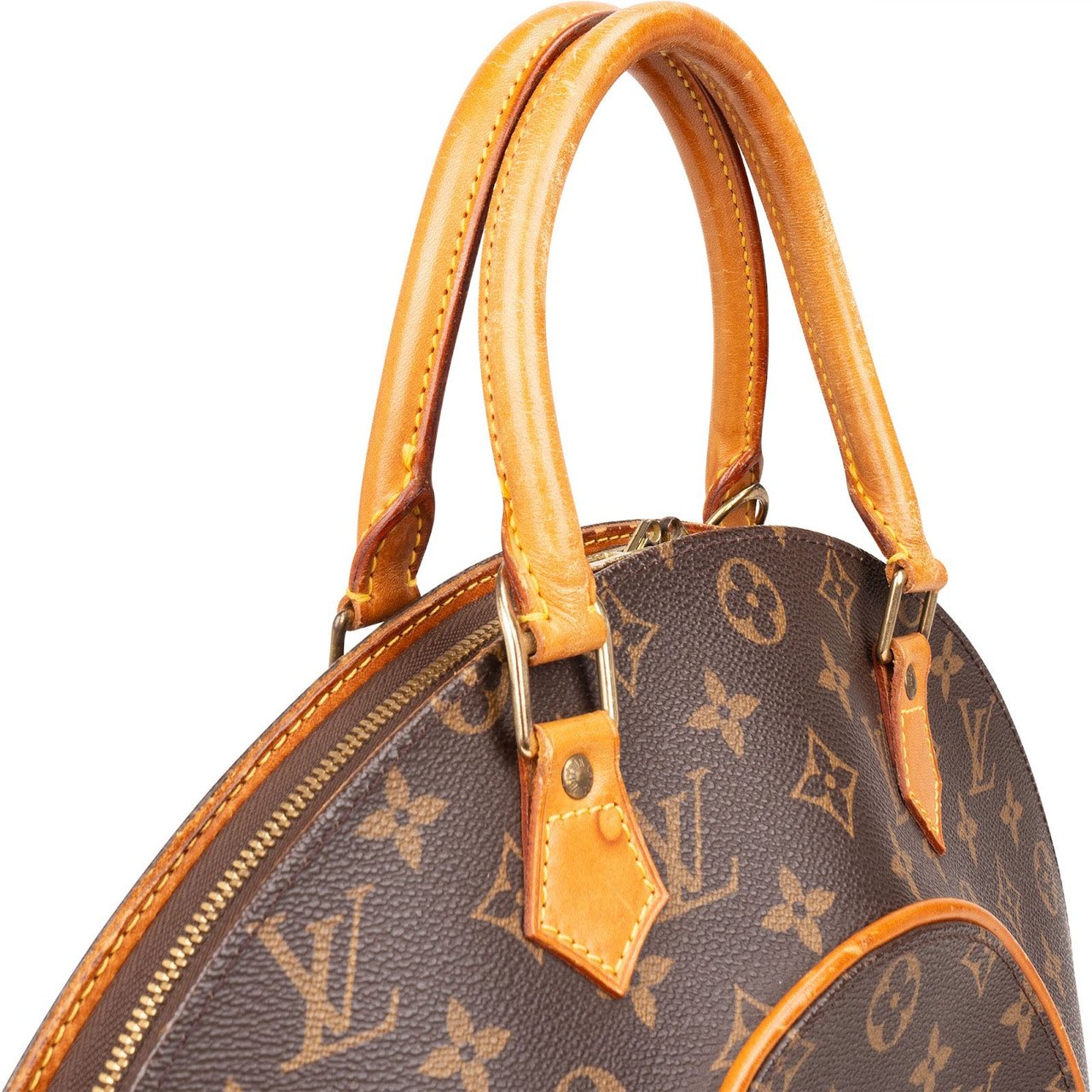 Louis Vuitton Louis Vuitton Monogram Canvas Ellipse MM Handbag Bruin