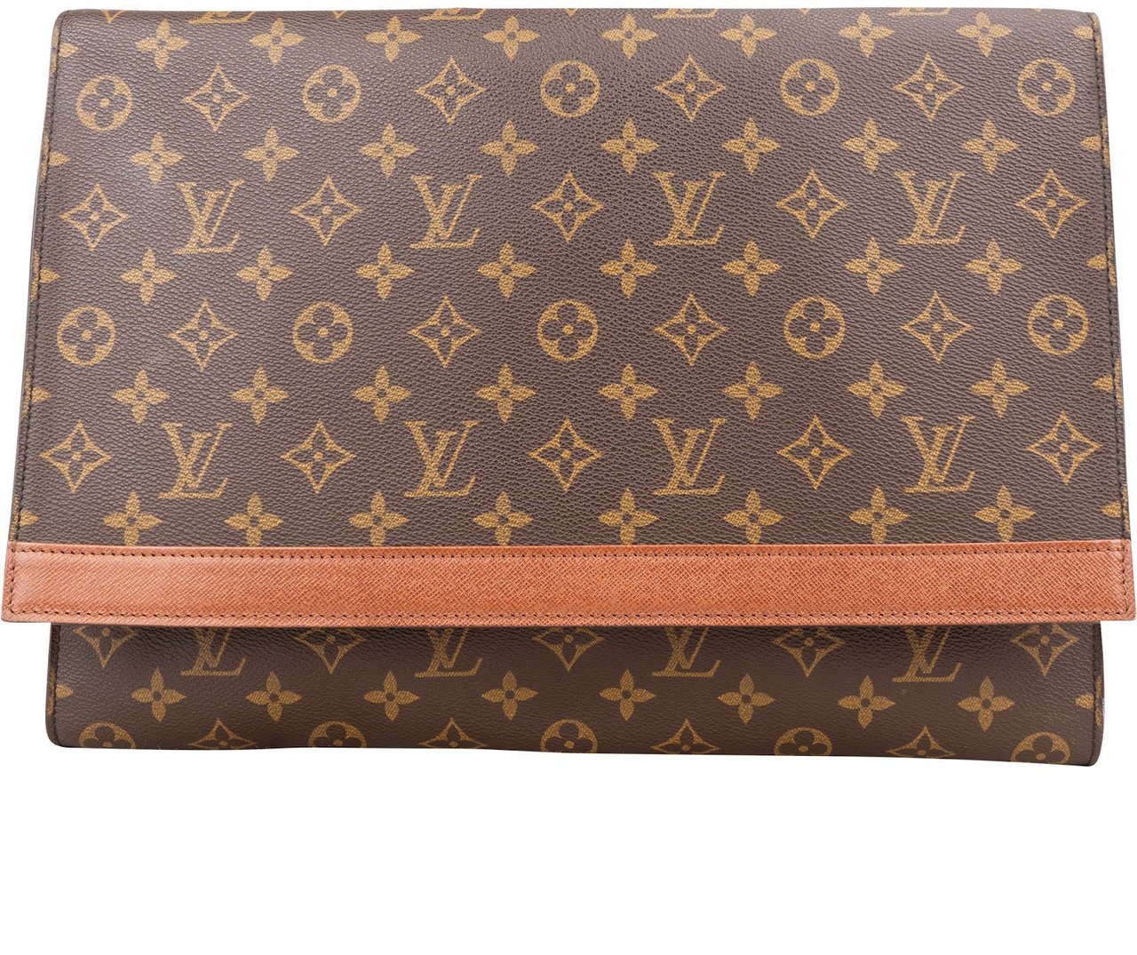 Louis Vuitton Louis Vuitton Monogram Canvas Porte Documents Laptop Clutch Bruin