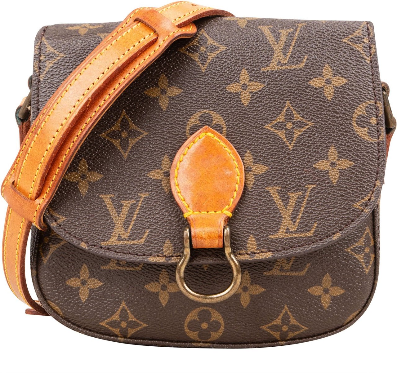 Louis Vuitton Louis Vuitton Monogram Canvas Saint Cloud PM Crossbody Bruin