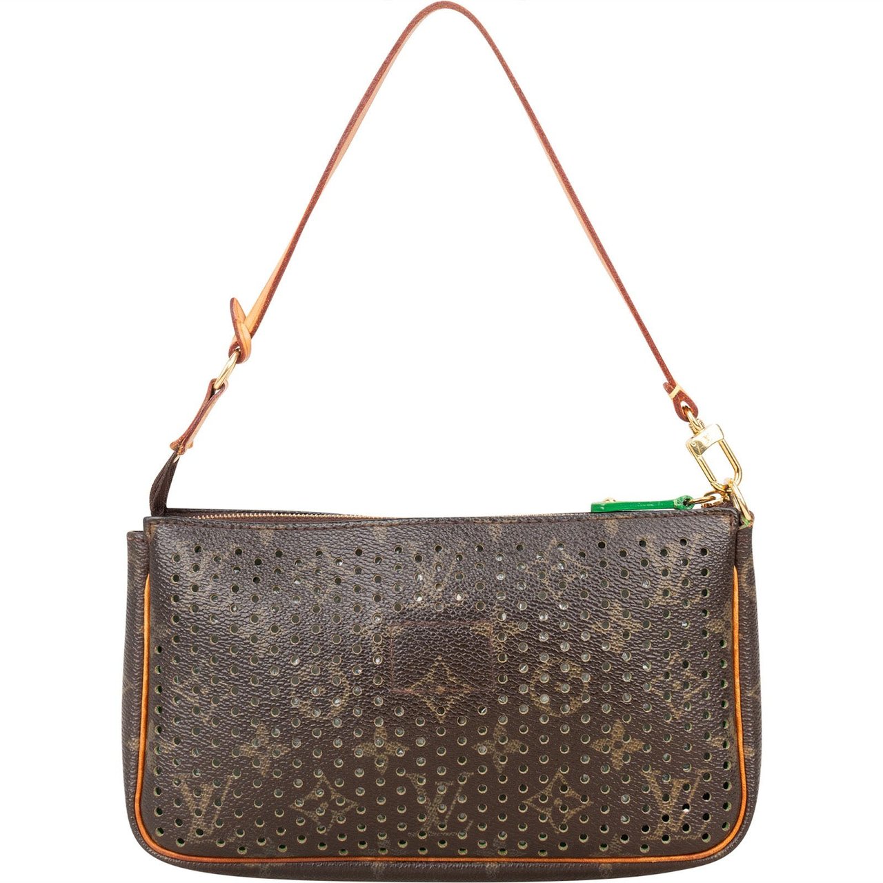 Louis Vuitton Louis Vuitton Canvas Monogram Limited Perforated Pochette Accessoires Handbag Bruin