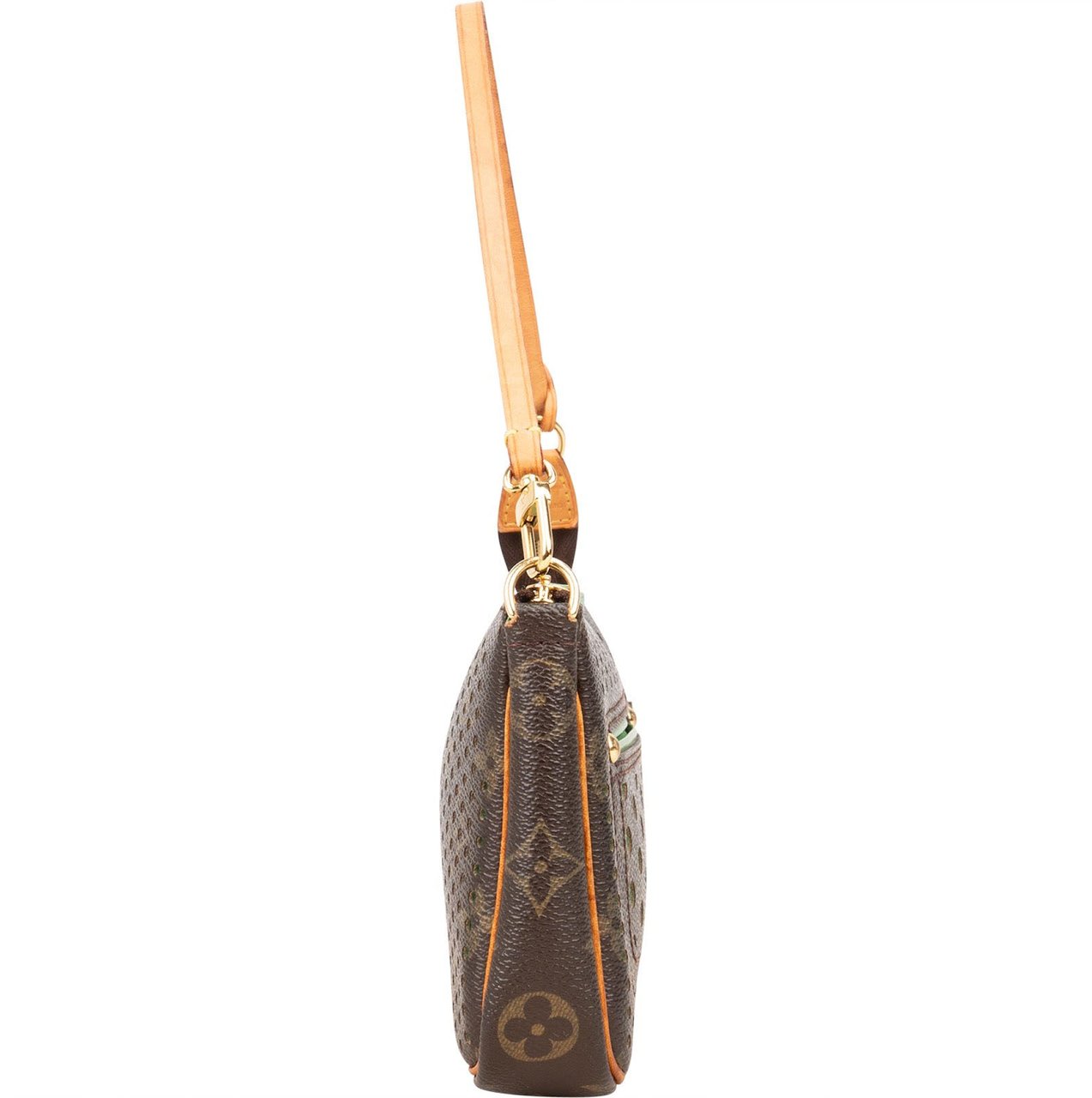 Louis Vuitton Louis Vuitton Canvas Monogram Limited Perforated Pochette Accessoires Handbag Bruin