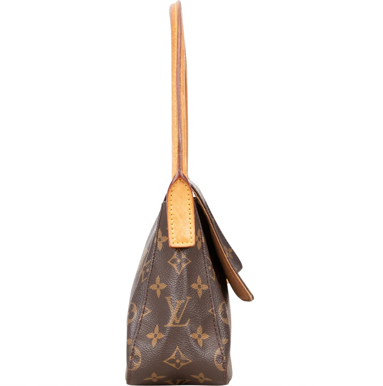 Louis Vuitton Louis Vuitton Canvas Monogram PM Looping Shoulder Bag Bruin