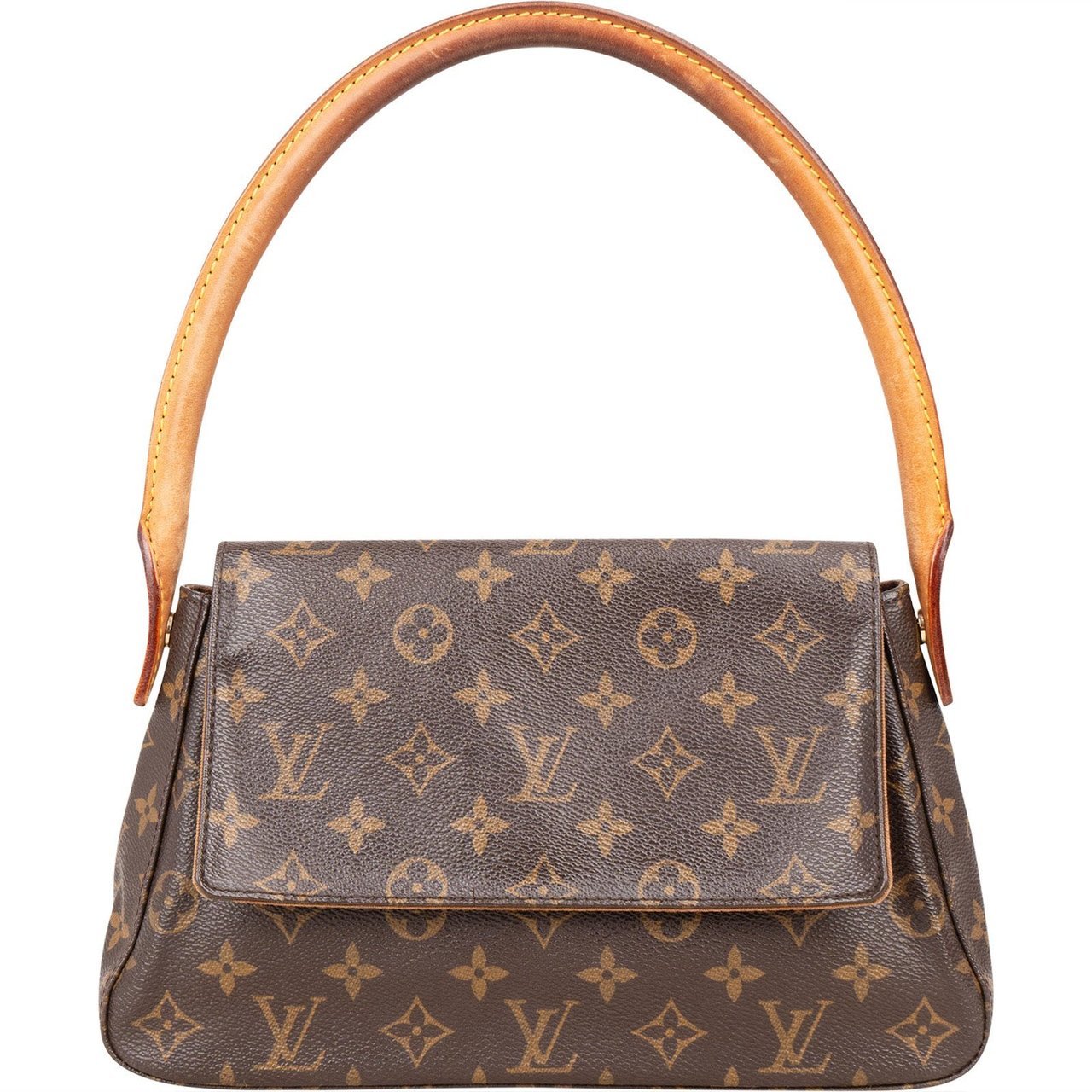 Louis Vuitton Louis Vuitton Canvas Monogram PM Looping Shoulder Bag Bruin