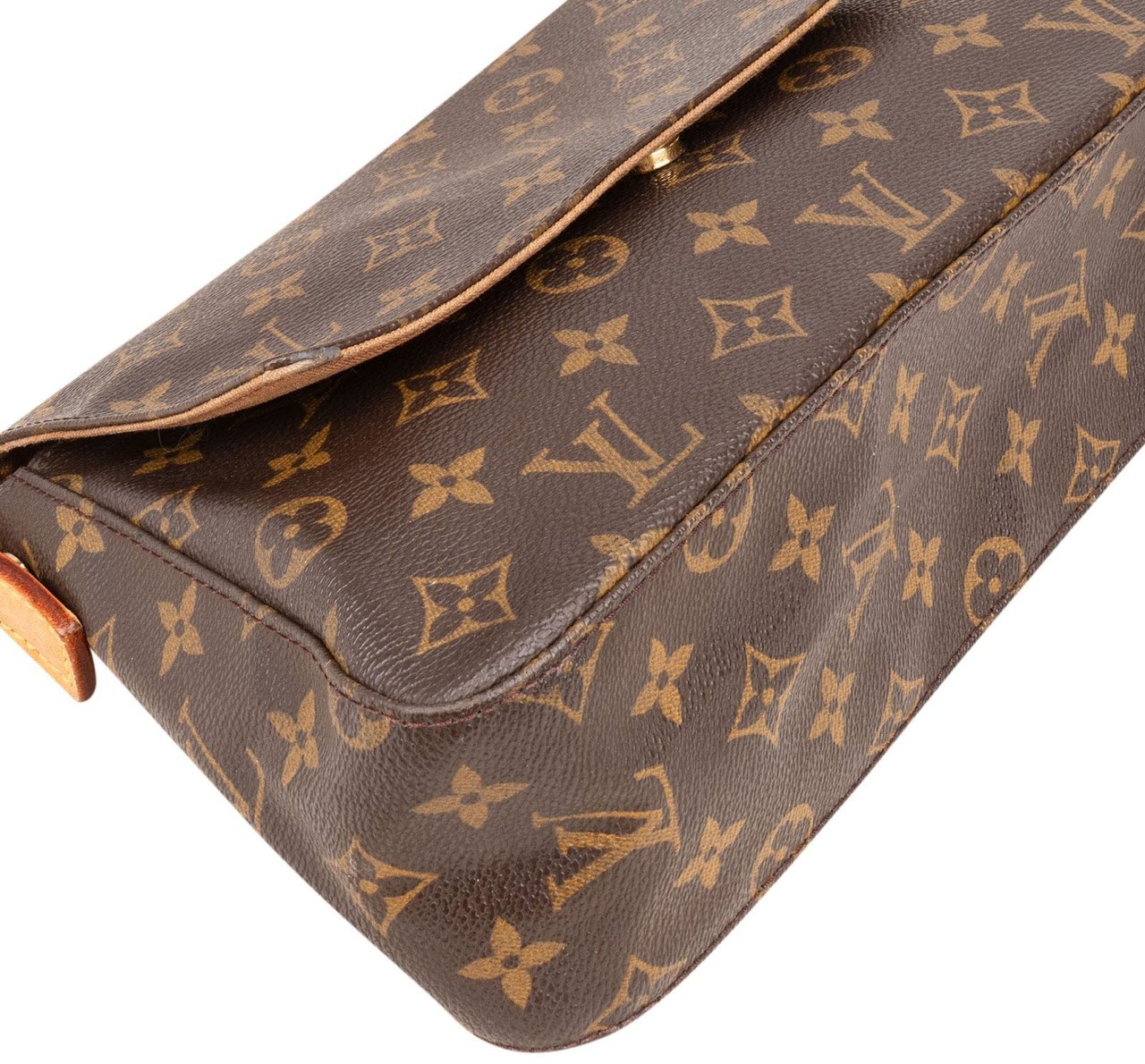 Louis Vuitton Louis Vuitton Canvas Monogram PM Looping Shoulder Bag Bruin