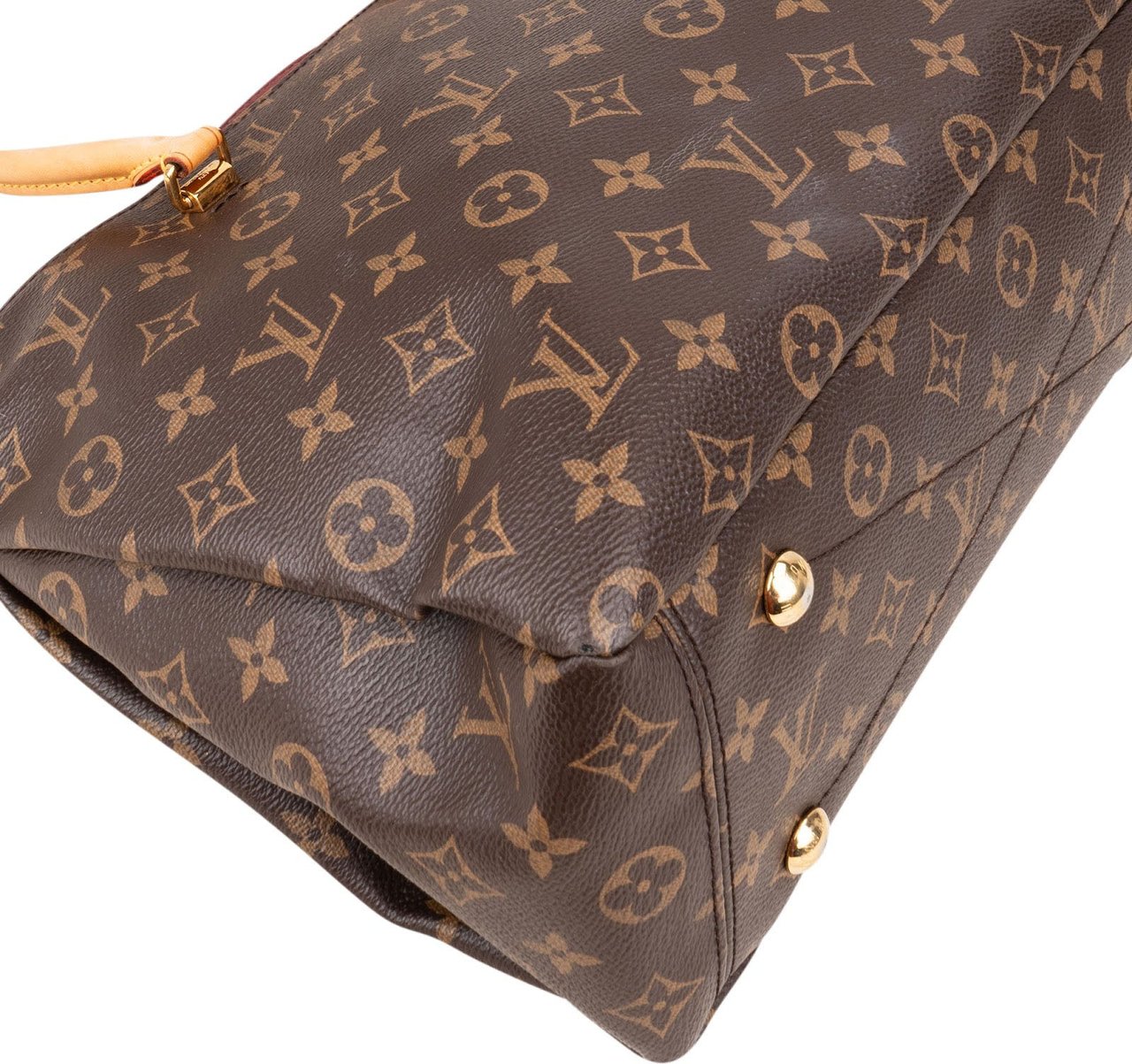 Louis Vuitton Louis Vuitton Monogram Canvas Pallas MM Handbag Bruin