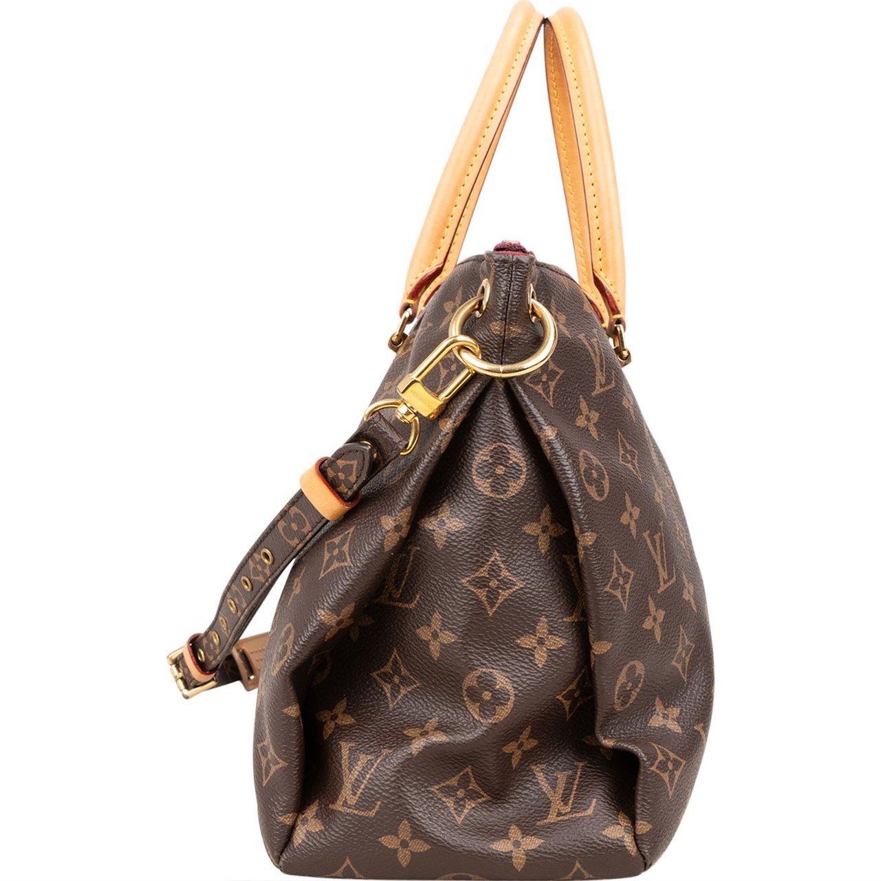 Louis Vuitton Monogram Canvas Pallas MM Handbag Bruin