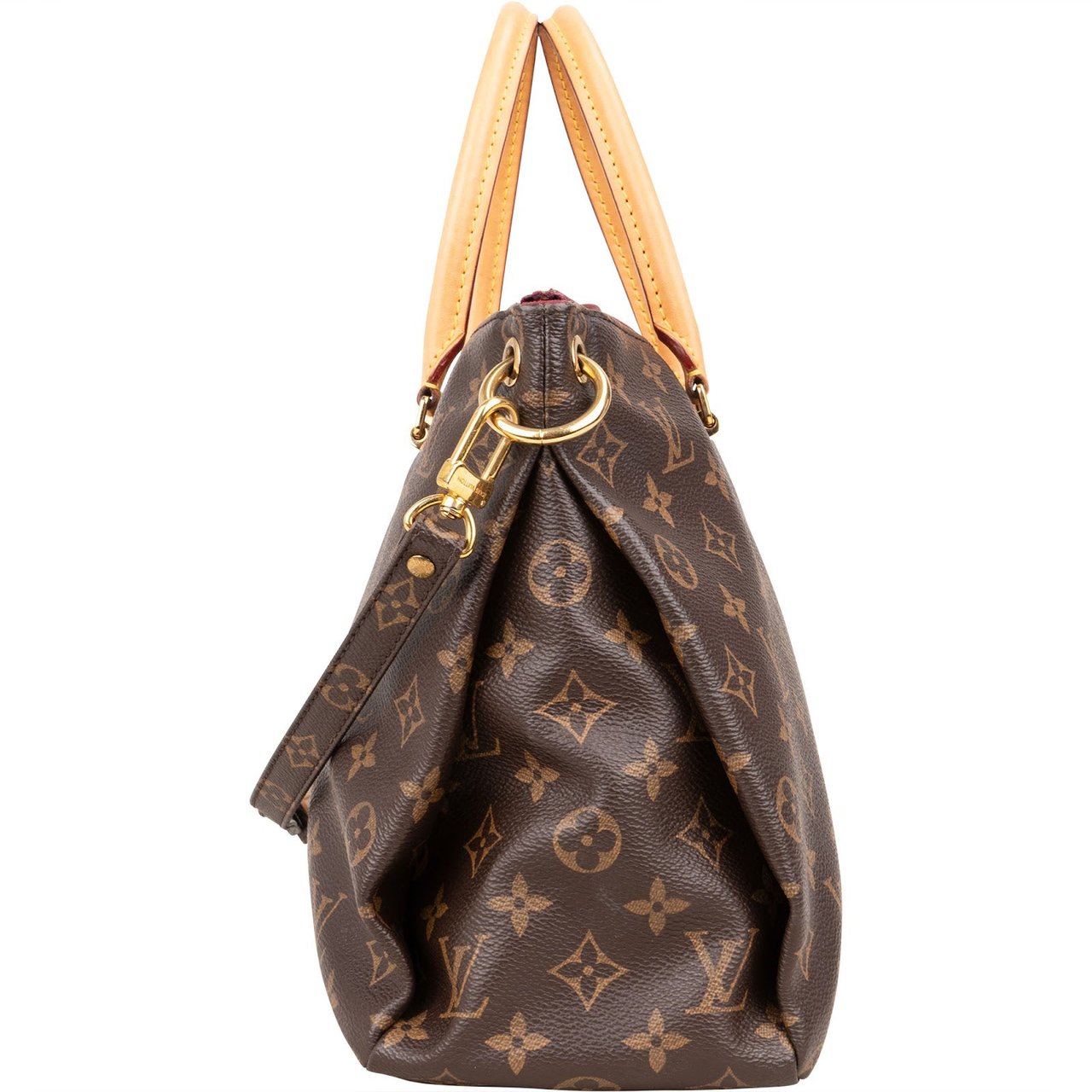 Louis Vuitton Monogram Canvas Pallas MM Handbag Bruin