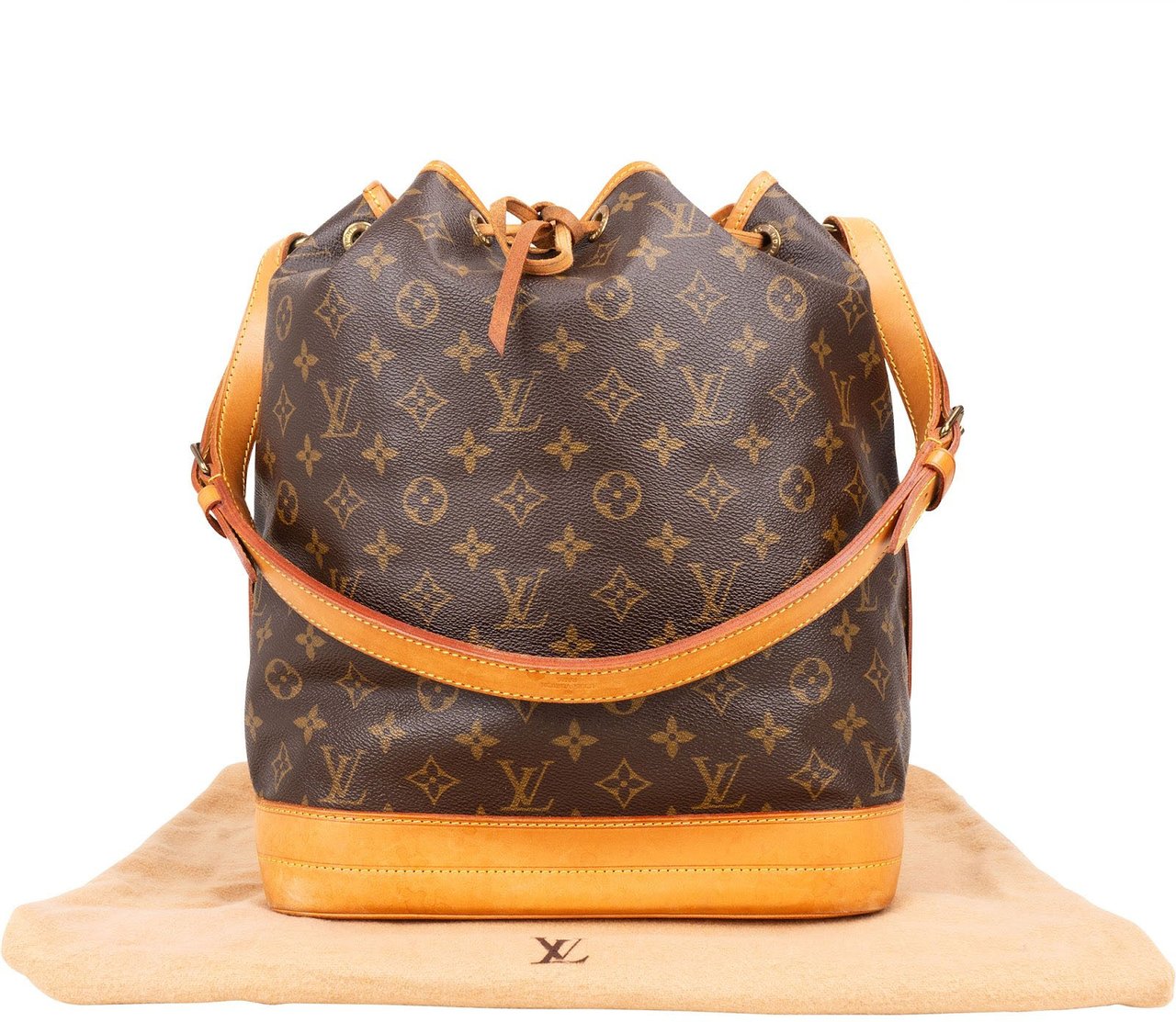 Louis Vuitton Louis Vuitton Monogram Canvas Sac Noé Grande Shoulder Bag Bruin