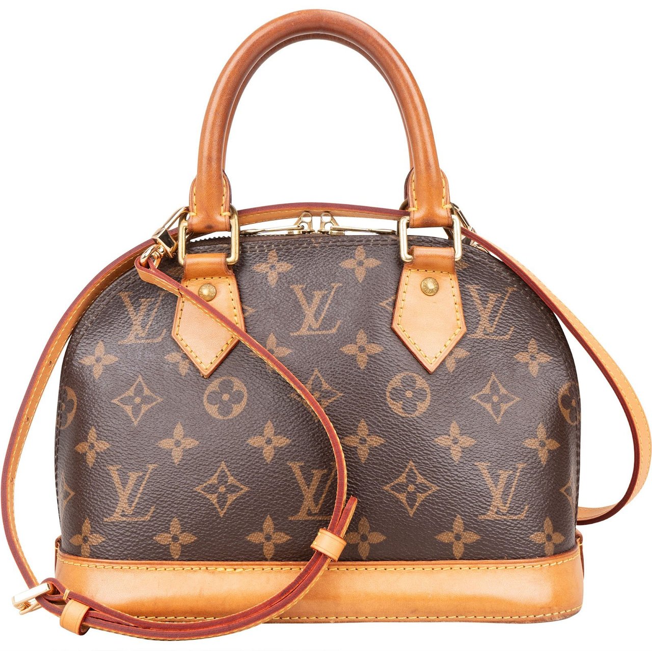 Louis Vuitton Louis Vuitton Monogram Canvas Alma BB Handbag Bruin