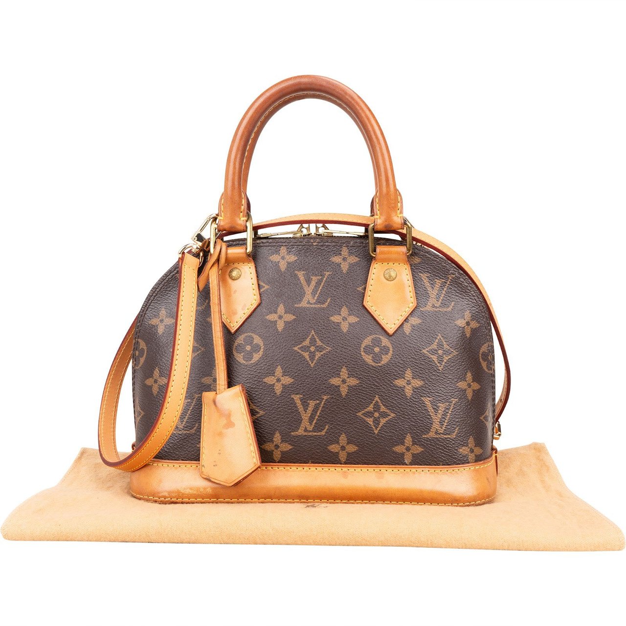 Louis Vuitton Louis Vuitton Monogram Canvas Alma BB Handbag Bruin