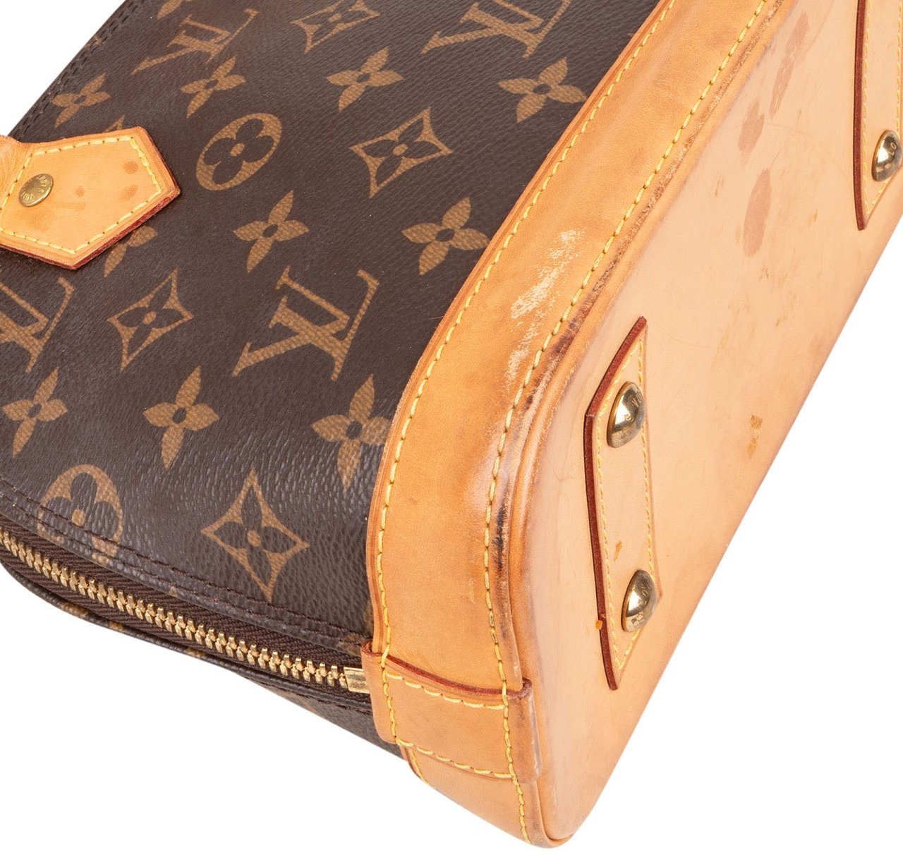 Louis Vuitton Louis Vuitton Monogram Canvas Alma BB Handbag Bruin