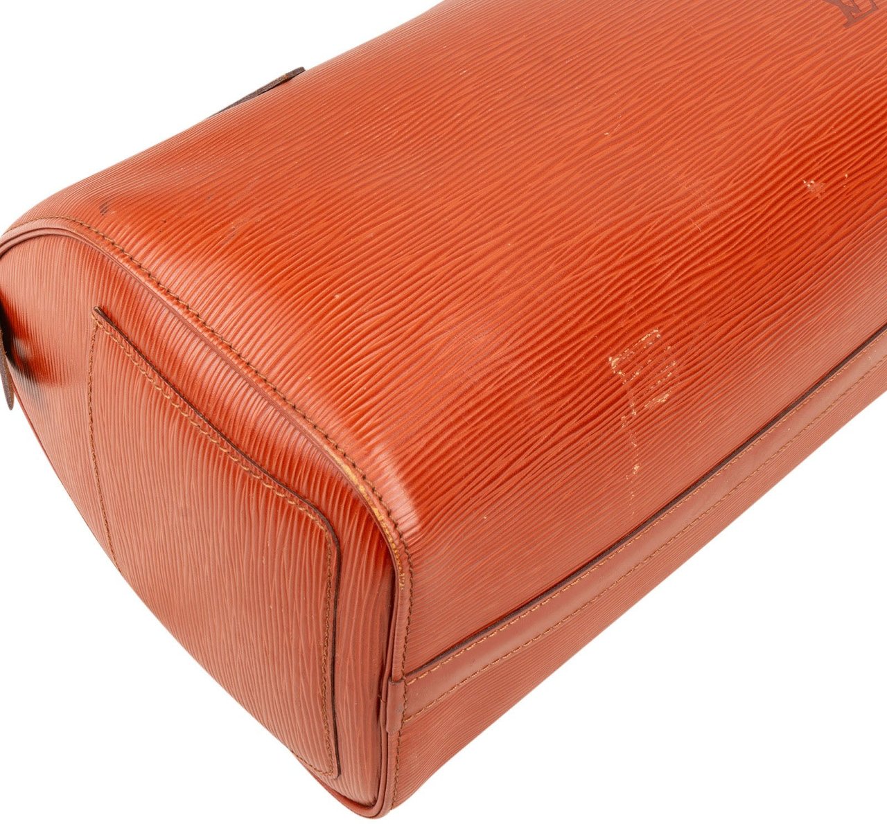 Louis Vuitton Louis Vuitton Brown Epi Leather Speedy 25 Handbag Oranje