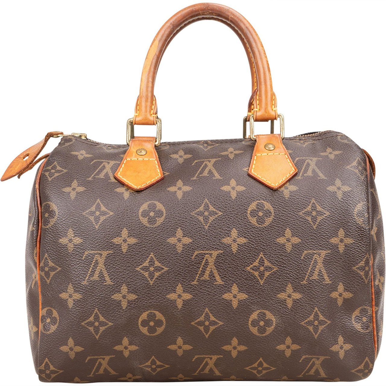 Louis Vuitton Louis Vuitton Monogram Canvas Speedy 25 Handbag Bruin
