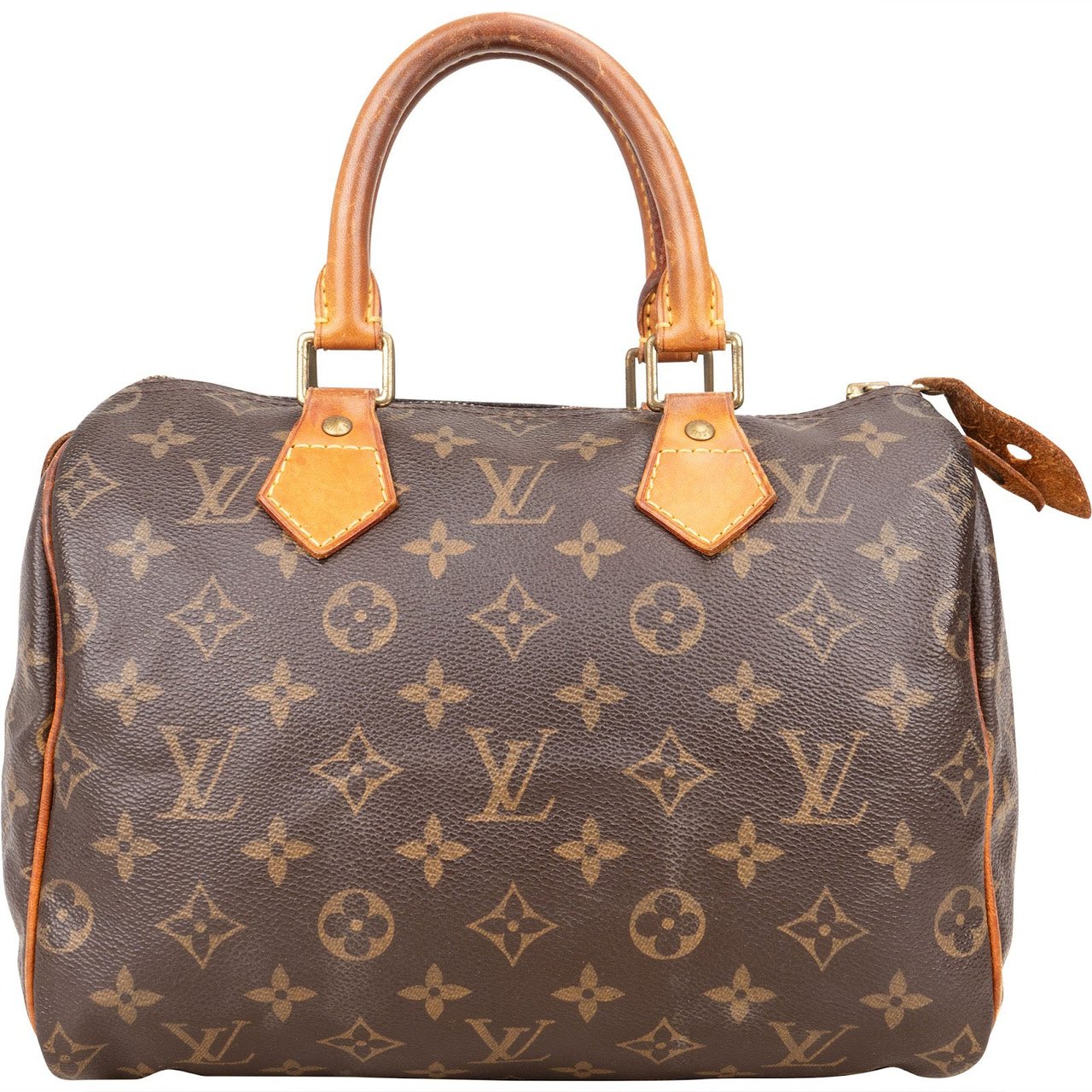 Louis Vuitton Louis Vuitton Monogram Canvas Speedy 25 Handbag Bruin