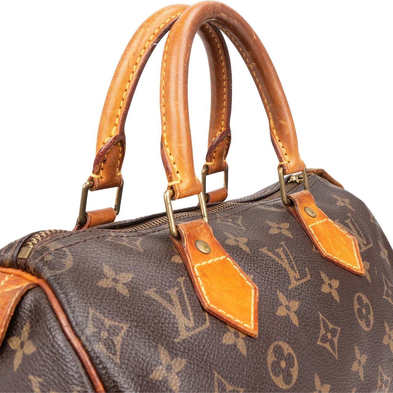 Louis Vuitton Louis Vuitton Monogram Canvas Speedy 25 Handbag Bruin