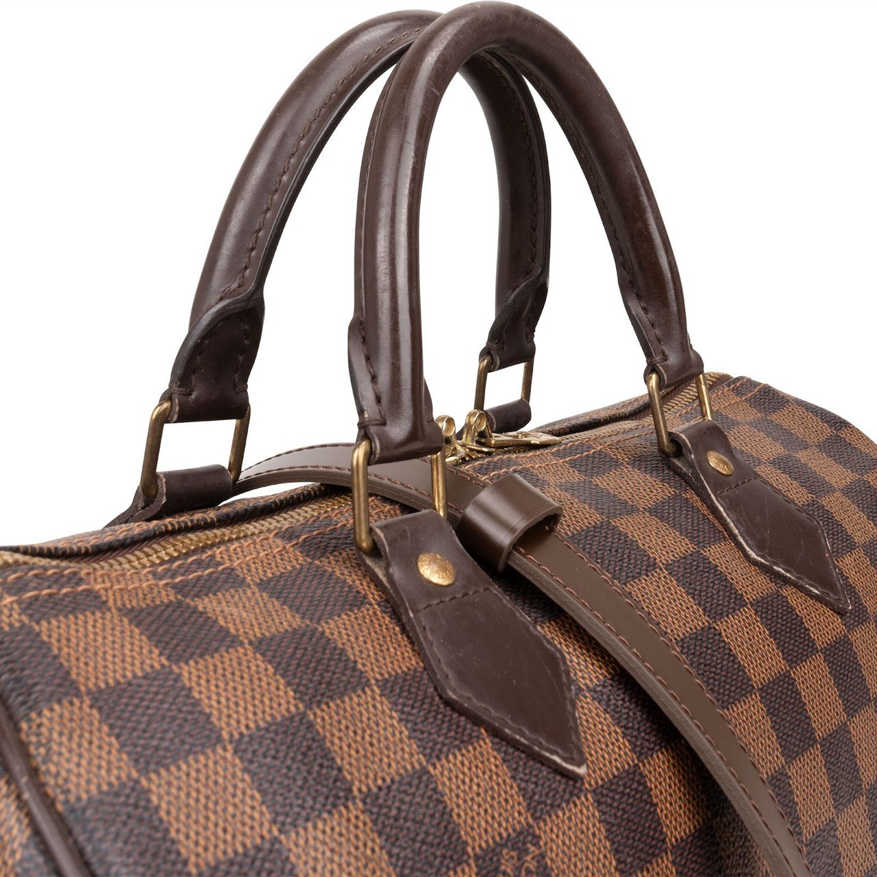 Louis Vuitton Louis Vuitton Monogram Damier Ebene Speedy 30 Bandoulière Handbag Bruin