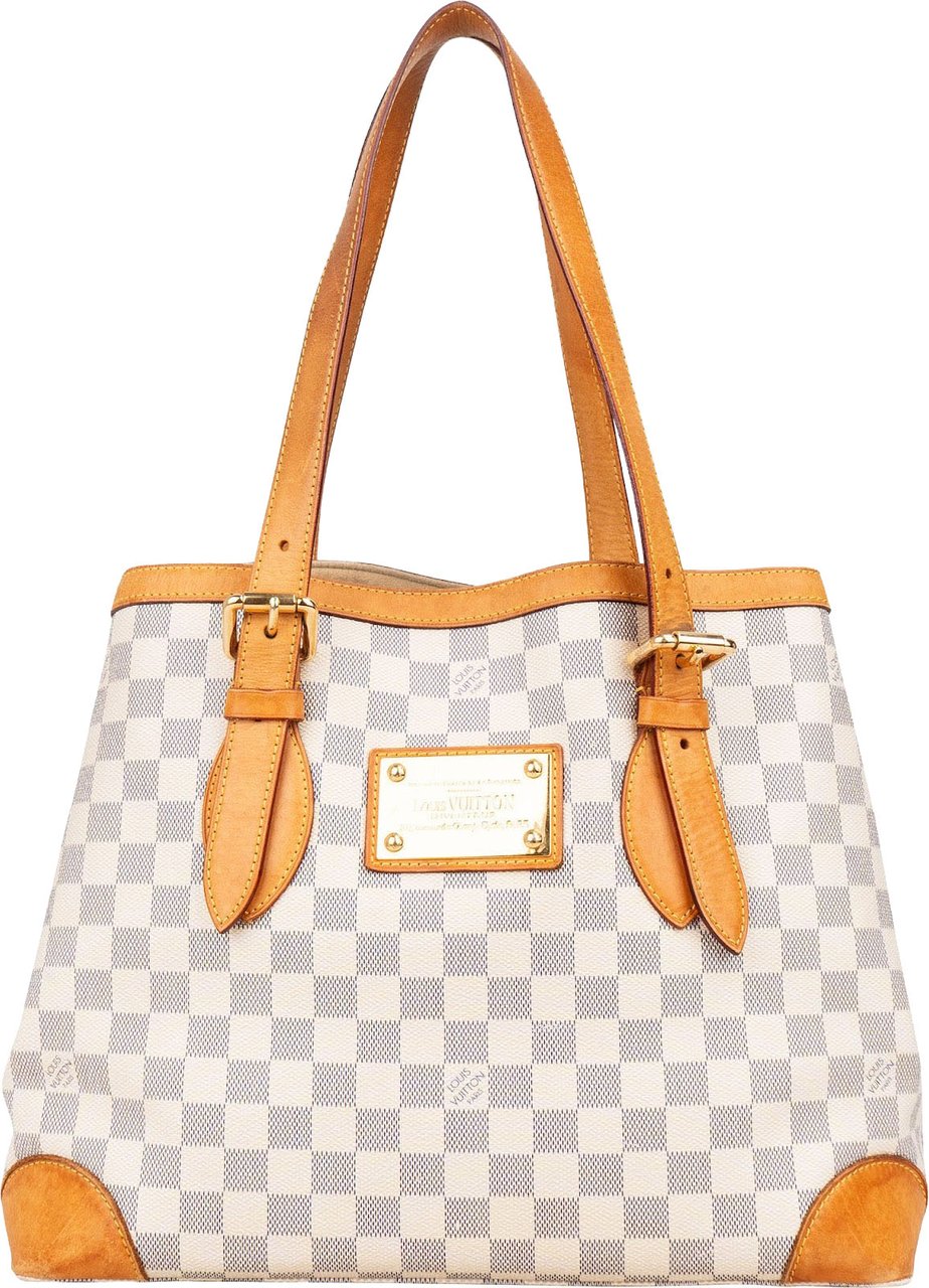 Louis Vuitton Louis Vuitton Monogram Damier Azur Hampstead GM Shoulder Bag Wit