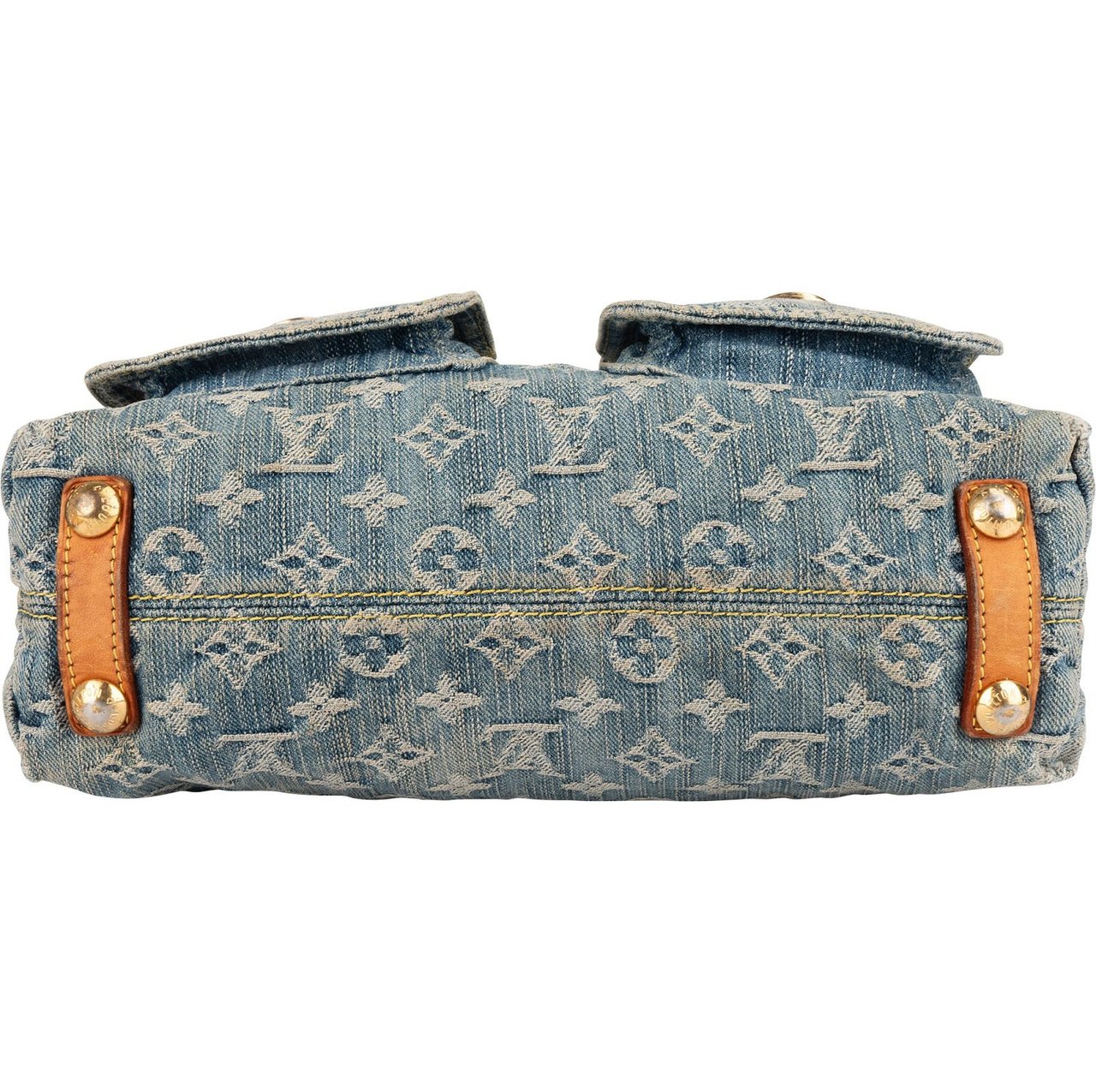Louis Vuitton Louis Vuitton Monogram Denim Baggy PM Shoulder Bag Blauw