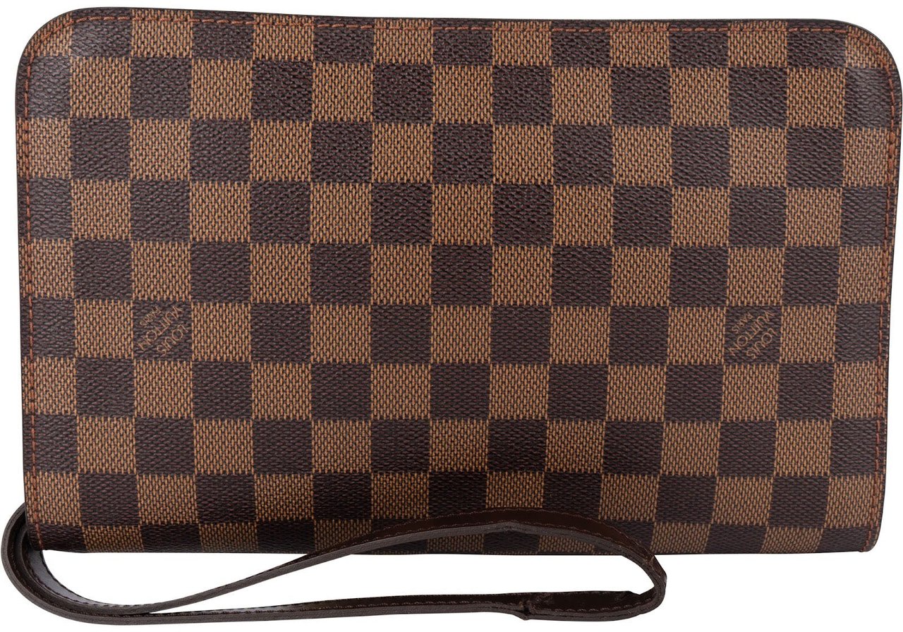 Louis Vuitton Louis Vuitton Monogram Damier Ebene Sant Louis Clutch Bruin